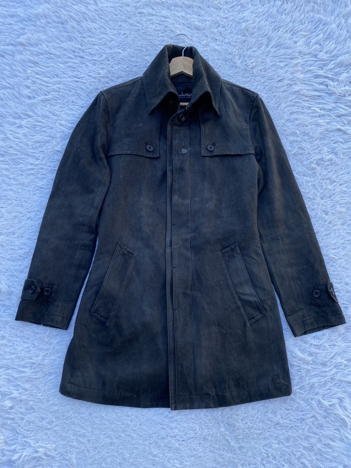 Tornado Mart Rare Vintage Tornado Mart Japanese Brand Suede Trench Coat Size M / US 6-8 / IT 42-44 - 1 Thumbnail