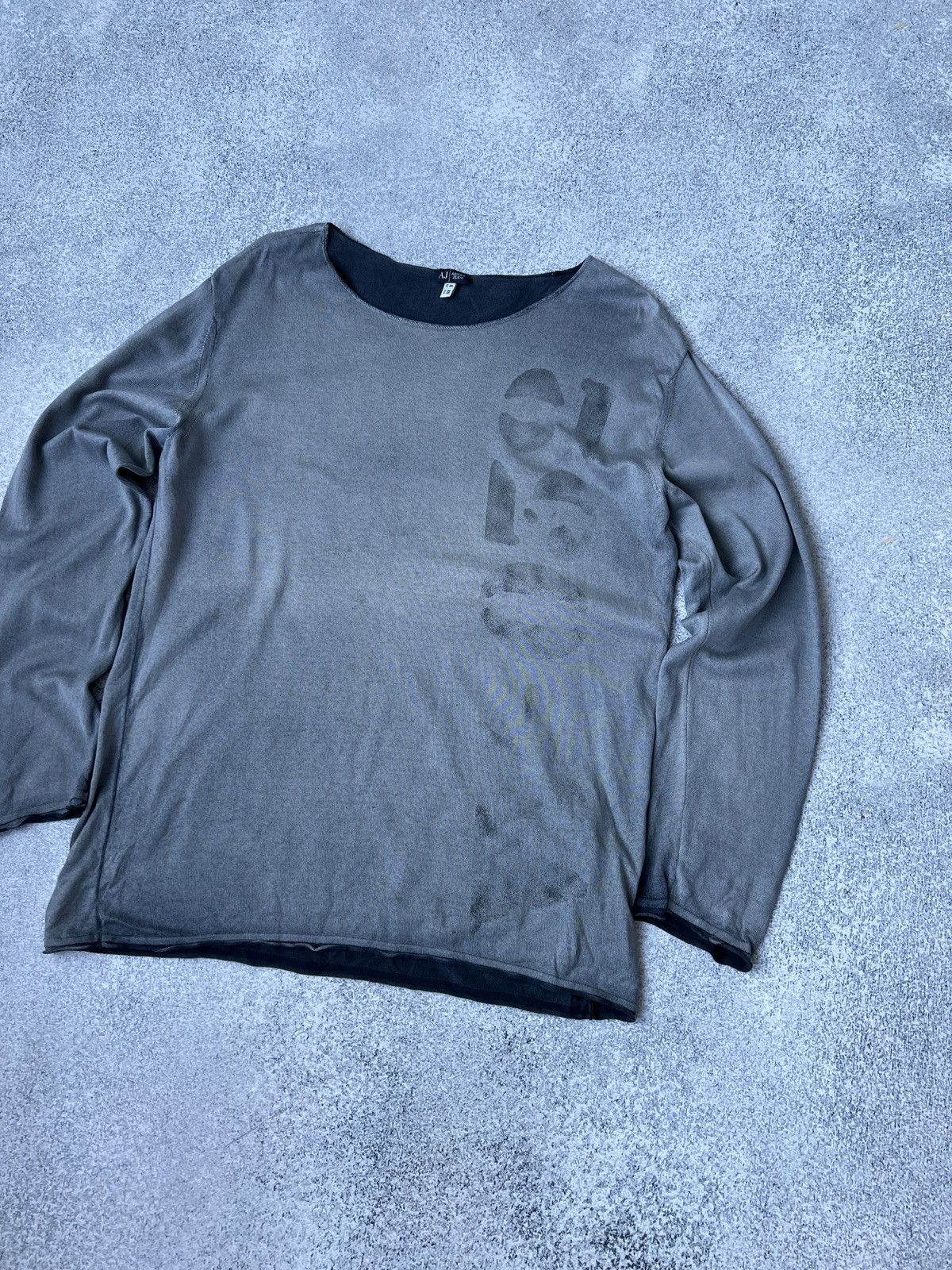 Armani × Vintage Vintage Armani Jeans hype long sleeve Size US S / EU 44-46 / 1 - 2 Thumbnail
