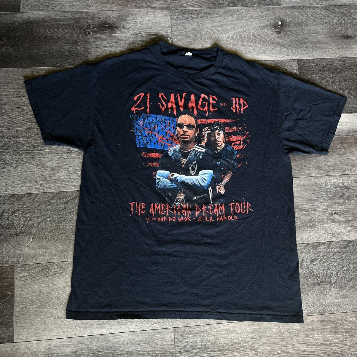 21 Savage 21 Savage with JID The American Dream Tour Rap Logo T Shirt Size US L / EU 52-54 / 3 - 1 Thumbnail