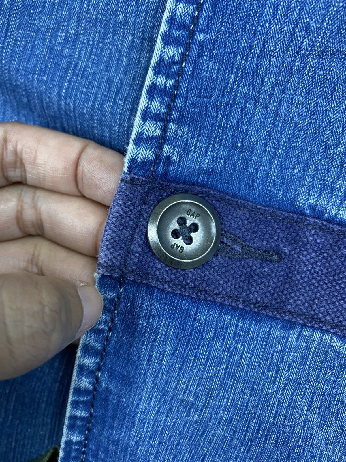 Gap Vintage Gap Denim Blue Wash Blazer Style Jacket Size US M / EU 48-50 / 2 - 9 Thumbnail