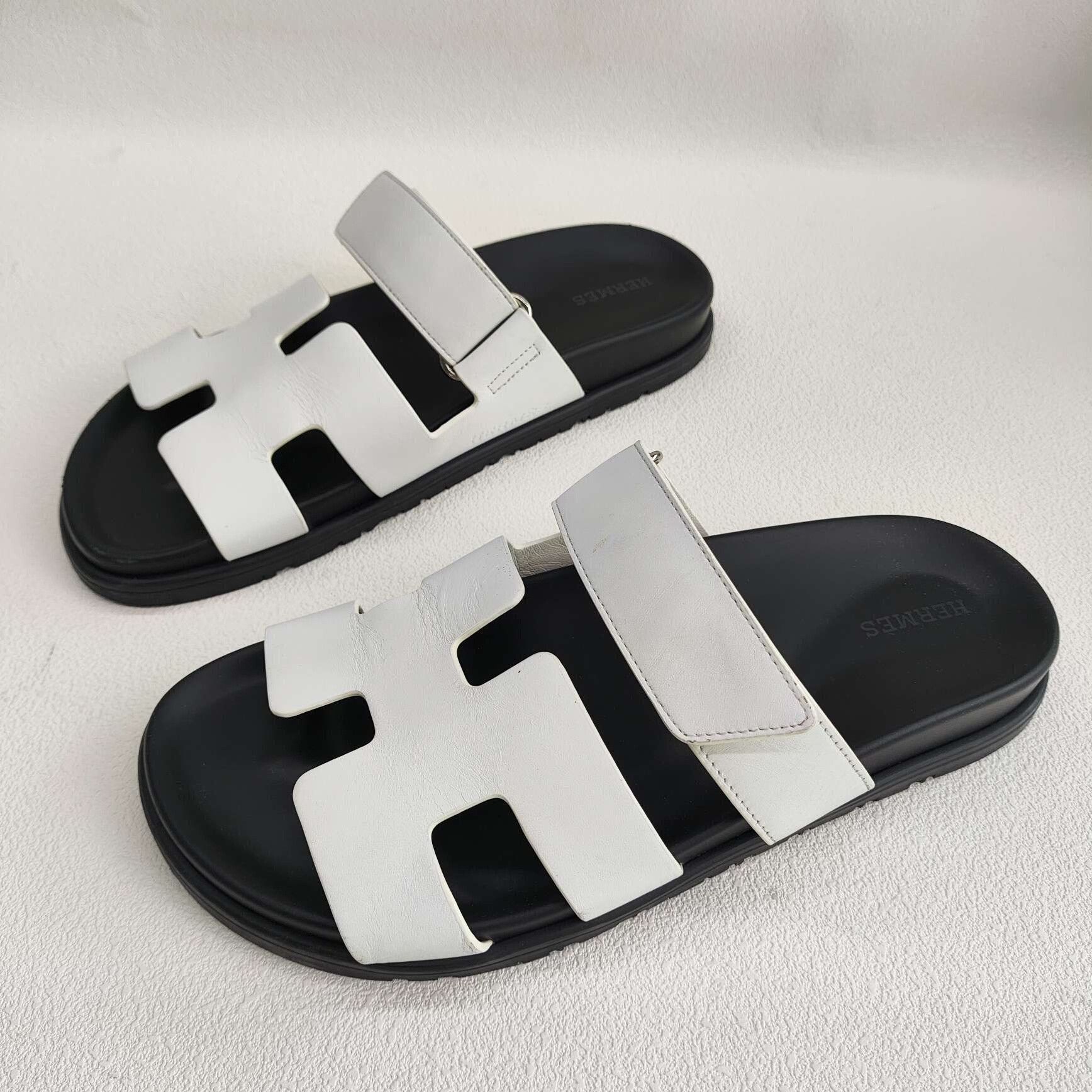 Hermes Hermes White Sandals EU39 Women Size US 9 / IT 39 - 1 Thumbnail