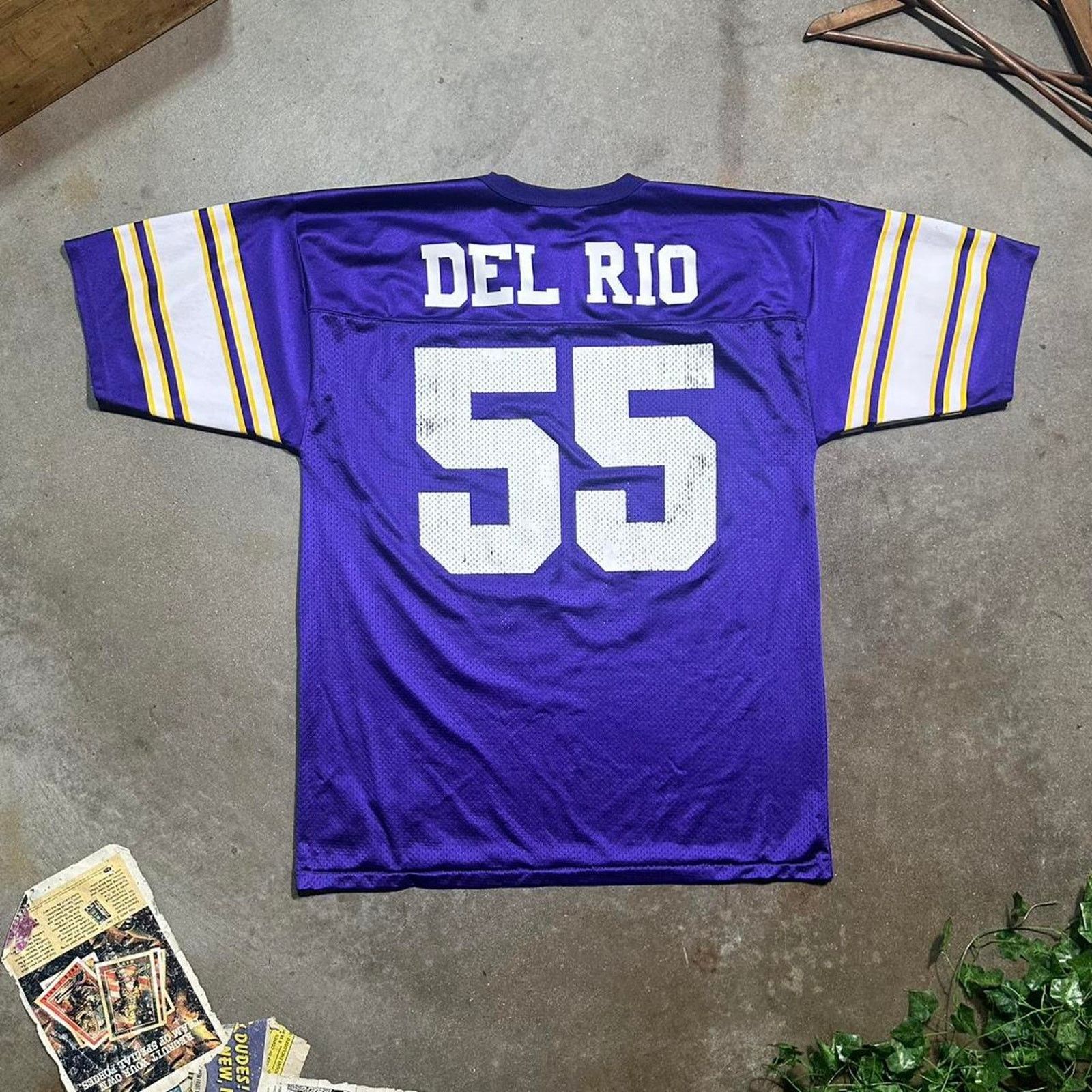Logo Athletic Vintage 90s Logo Athletic Minnesota Vikings Del Rio Jersey Size US L / EU 52-54 / 3 - 2 Thumbnail