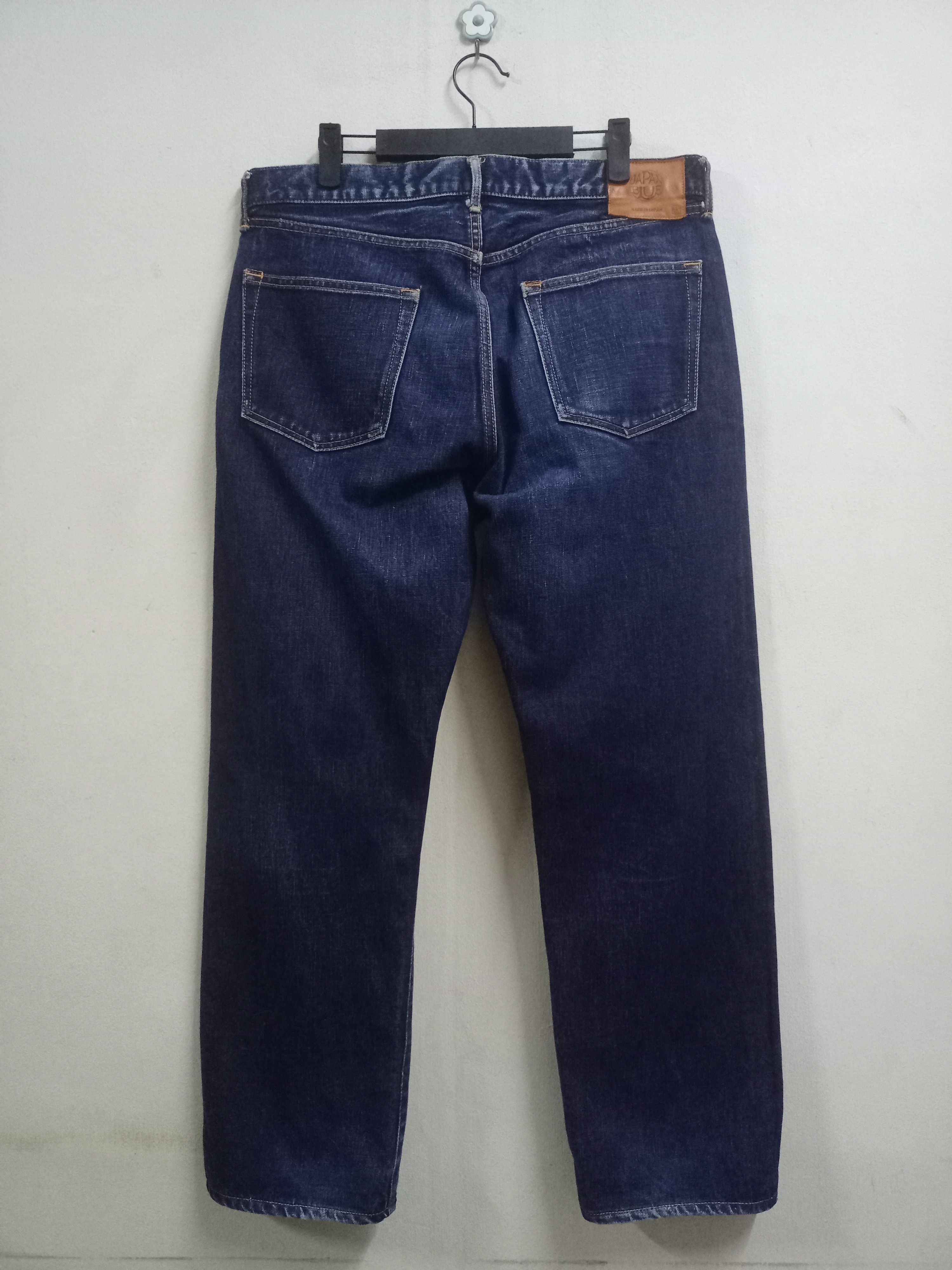 Japan Blue × Japanese Brand Vintage Japan Blue Raw Denim Selvedge Loose Jeans 35x29 Size US 35 - 2 Thumbnail