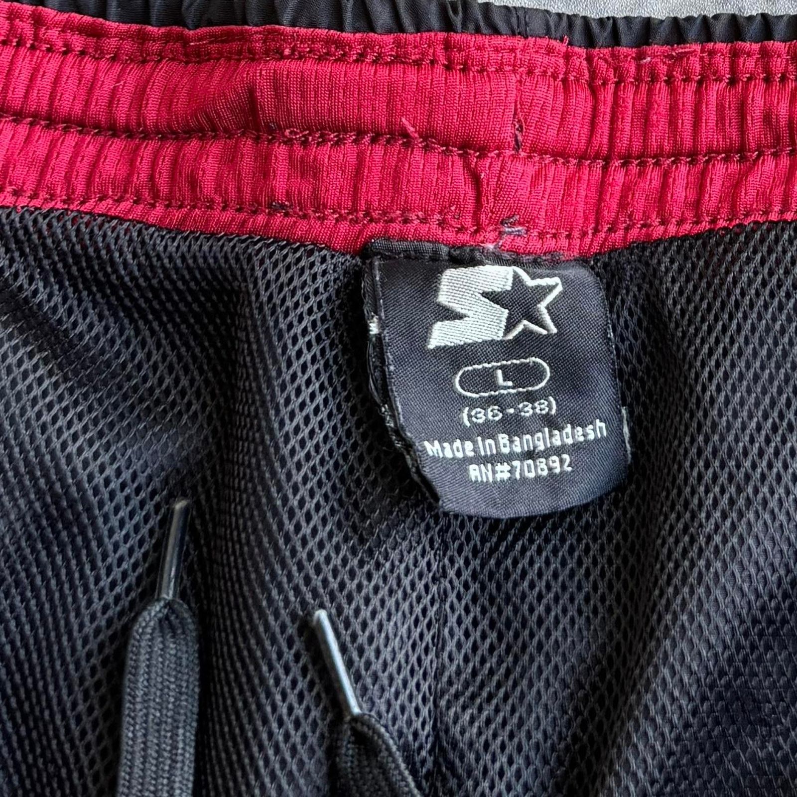 Japanese Brand × Starter × Vintage Vintage Y2K Starter Black Baggy Grunge Opium Trackpants Size US 38 / EU 54 - 4 Thumbnail