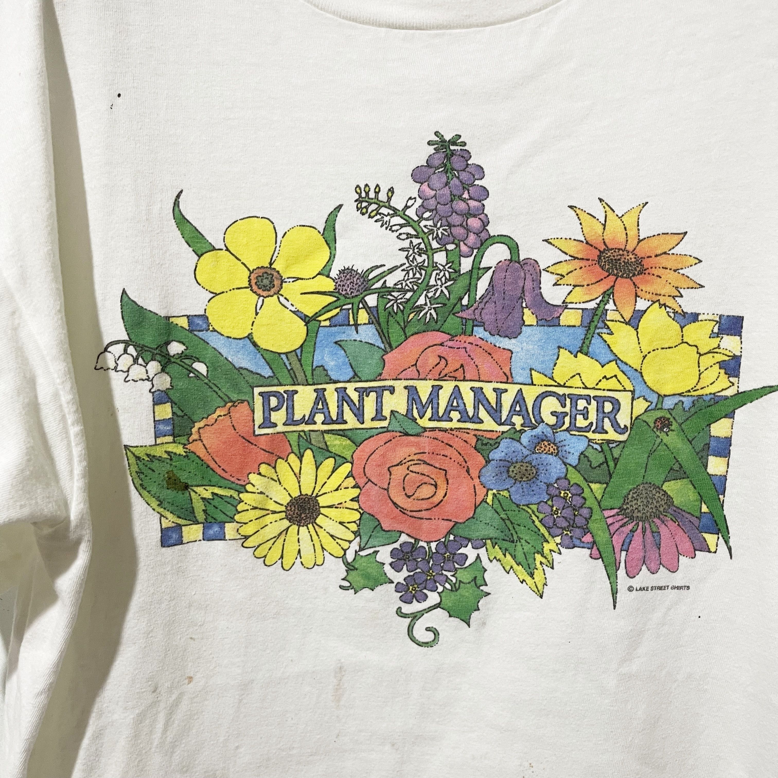 Vintage Vintage 90s “Plant Manager” T-Shirt Size US L / EU 52-54 / 3 - 2 Thumbnail