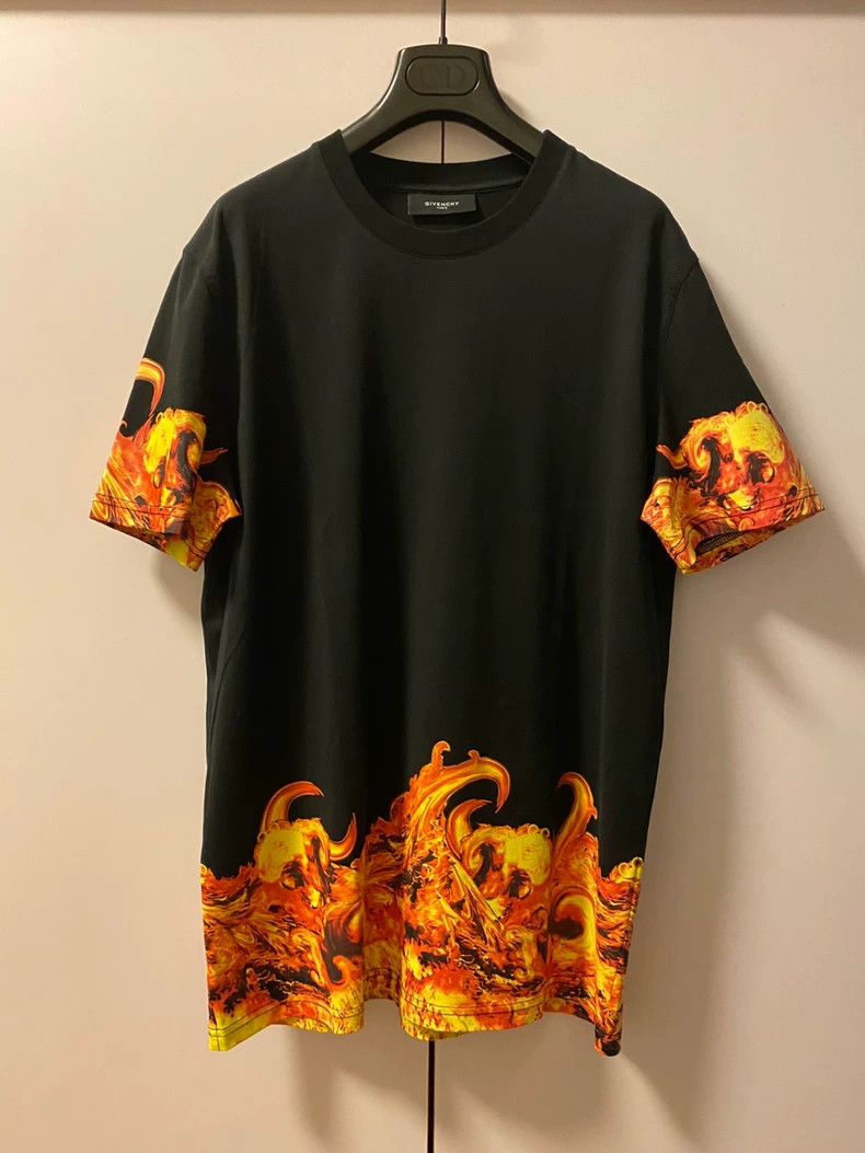 Givenchy Givenchy Flame hem short-sleeve Size US L / EU 52-54 / 3 - 1 Thumbnail