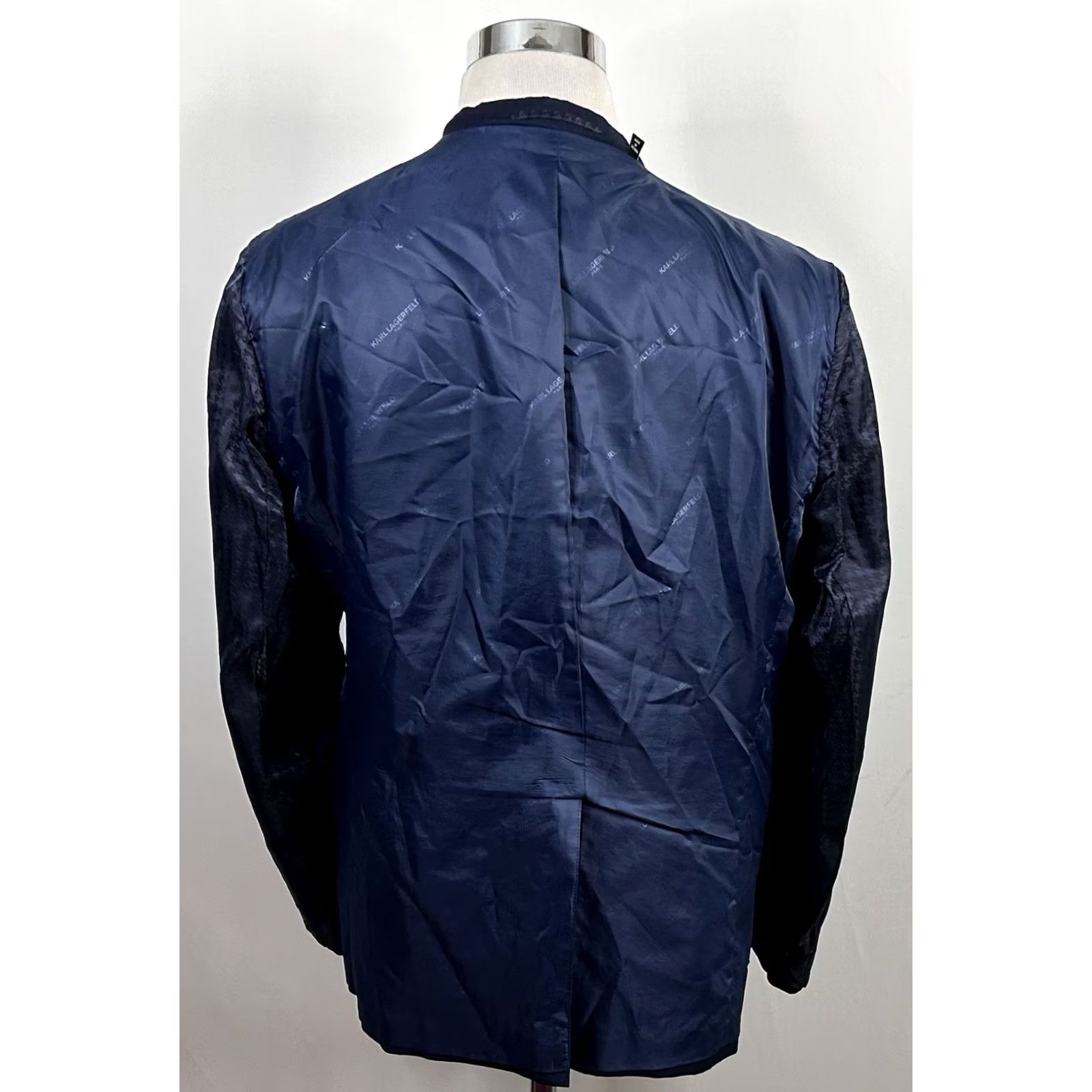 Karl Lagerfeld Karl Lagerfeld Paris Sport Coat Blue 44R Wool Blend Two-Button Notch Lapel Vented Regular Mens Size US XS / EU 42 / 0 - 8 Thumbnail