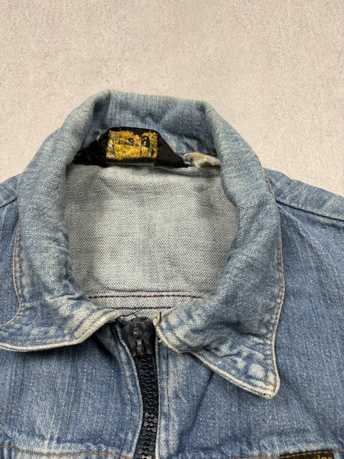 Wrangler Vintage Wrangler Zip Up Denim Trucker Jacket 80s Rare Faded Size XS / US 0-2 / IT 36-38 - 7 Thumbnail