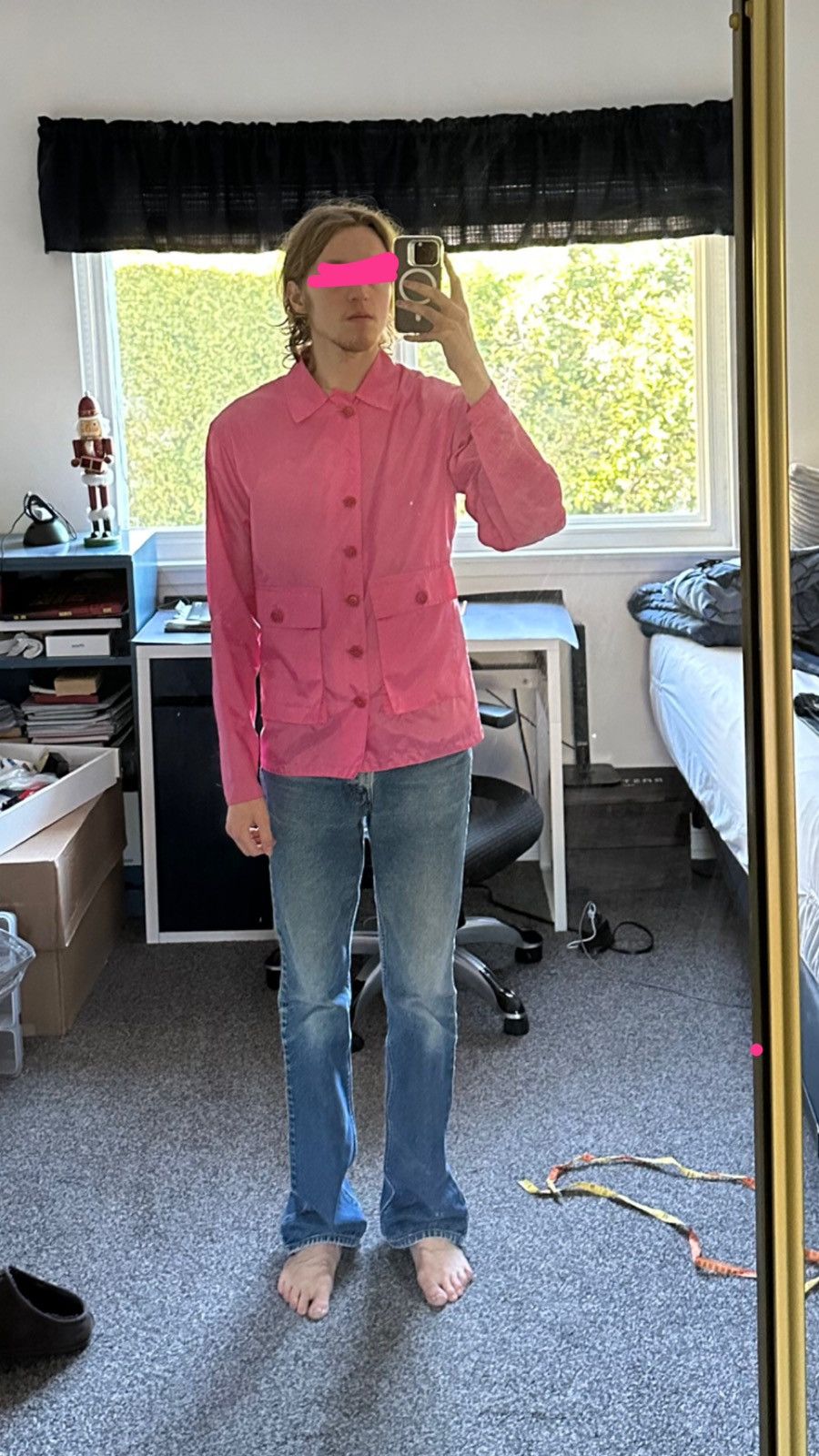 Helmut Lang SS 2000 Hot Pink Nylon Bondage Jacket Size US M / EU 48-50 / 2 - 20 Thumbnail