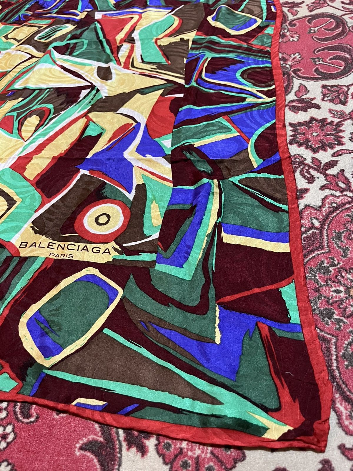 Balenciaga × Vintage Balenciaga Scarf Lot No:32082 Size ONE SIZE - 5 Thumbnail