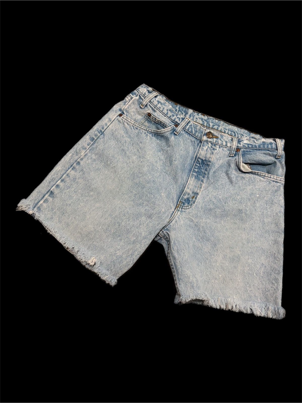 Levi's Vintage Levi's 550 Relaxed Fit Orange Tab Denim Shorts Size US 32 / EU 48 - 2 Thumbnail