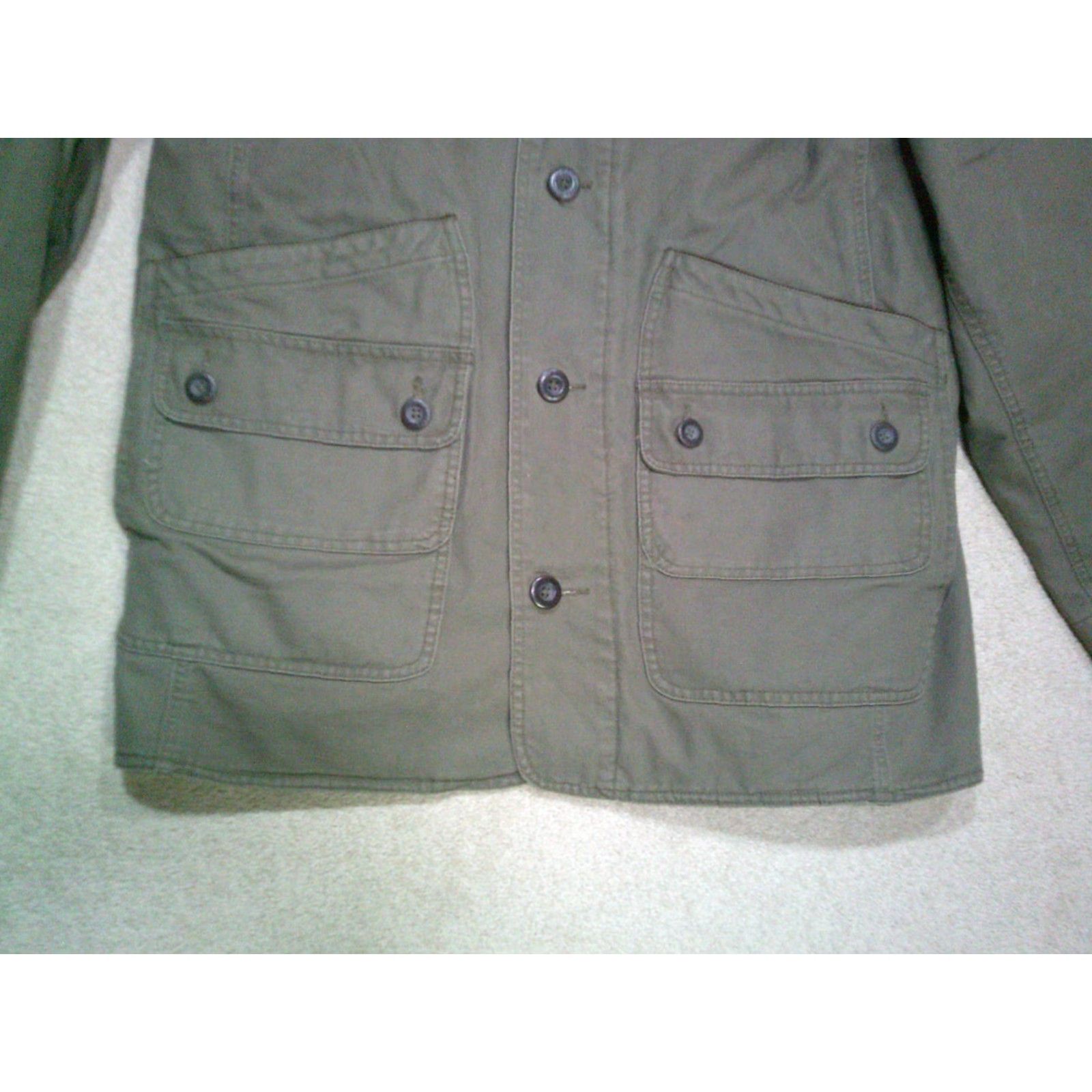 Orvis VINTAGE Orvis Chore Coat Mens Large Green Quilted Barn Coat Field Jacket Size US L / EU 52-54 / 3 - 3 Thumbnail