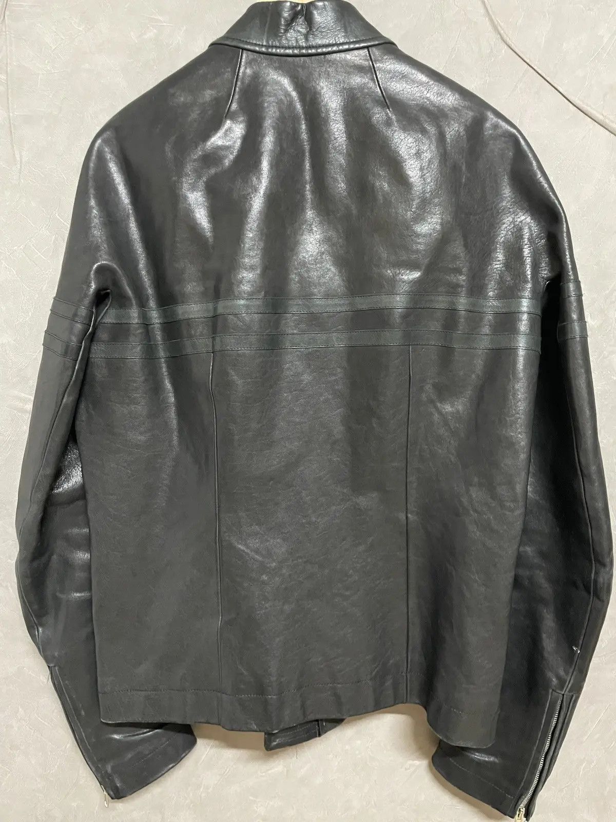 Rick Owens 52 / Rick owens archive horse leather jacket | Grailed