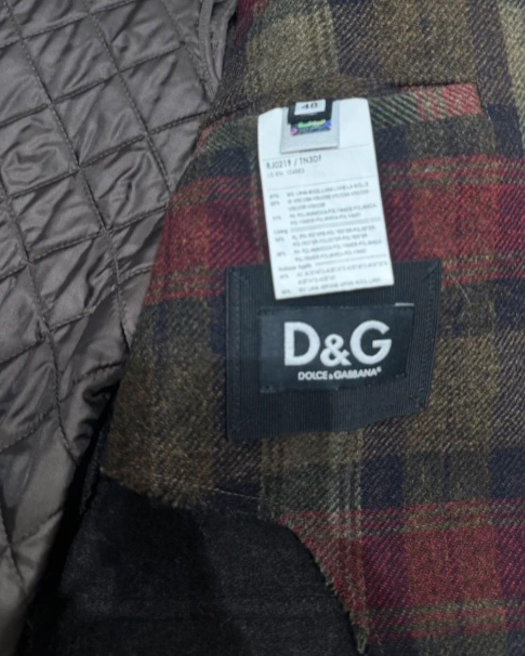Dolce & Gabbana PRINCE OF WHALES WOOL JACKET Size US M / EU 48-50 / 2 - 6 Thumbnail