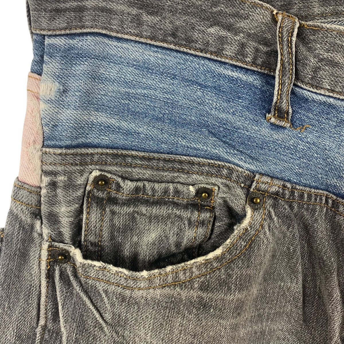 If Six Was Nine × Japanese Brand EAST20BOX japanesebrand double waist jeans Size US 31 - 6 Thumbnail