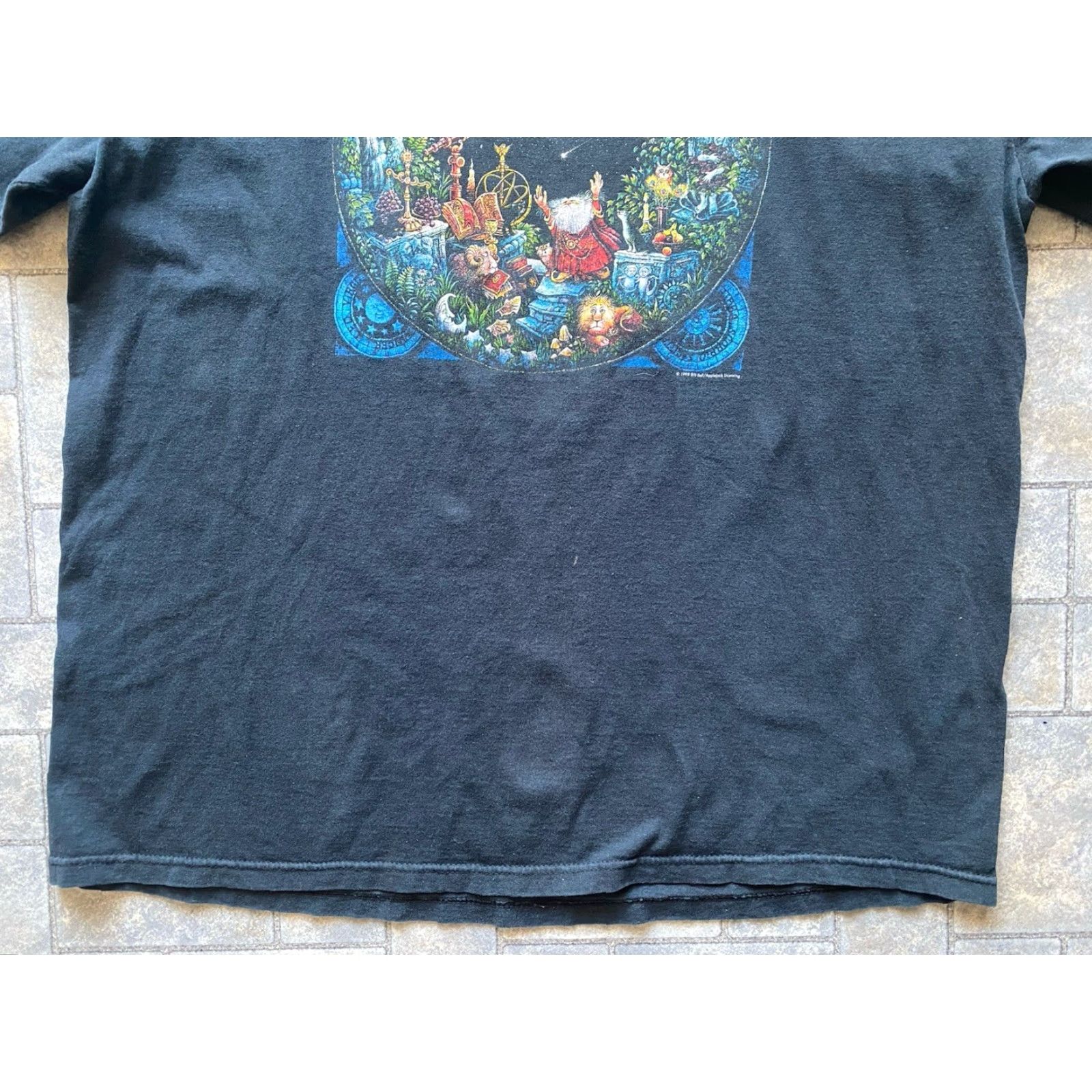Anvil VINTAGE 1998 Bill Bell Astrology Wizard Long Sleeve Shirt 2XL Men’s Black Cotton VTG Size US XXL / EU 58 / 5 - 3 Thumbnail