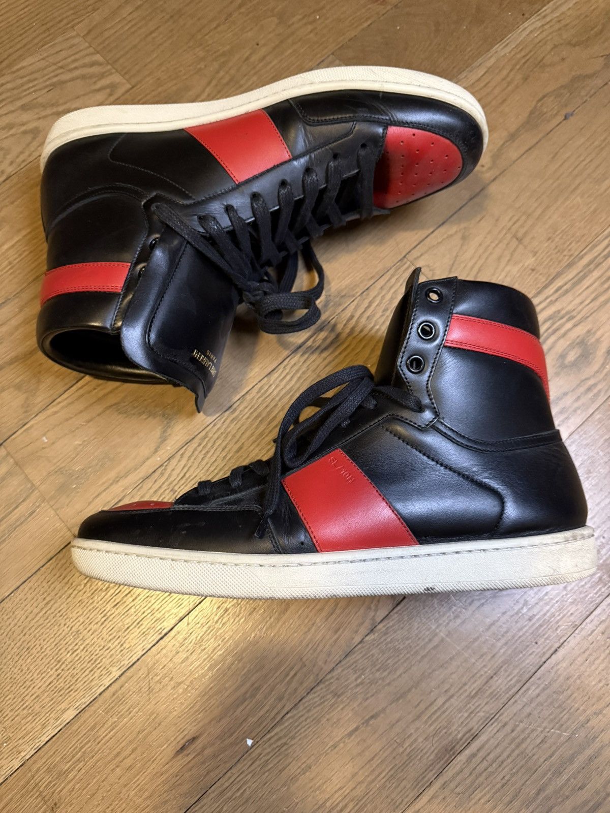 Saint Laurent Paris Saint laurent SL/10H bred sneakers Size US 8 / EU 41 - 1 Thumbnail