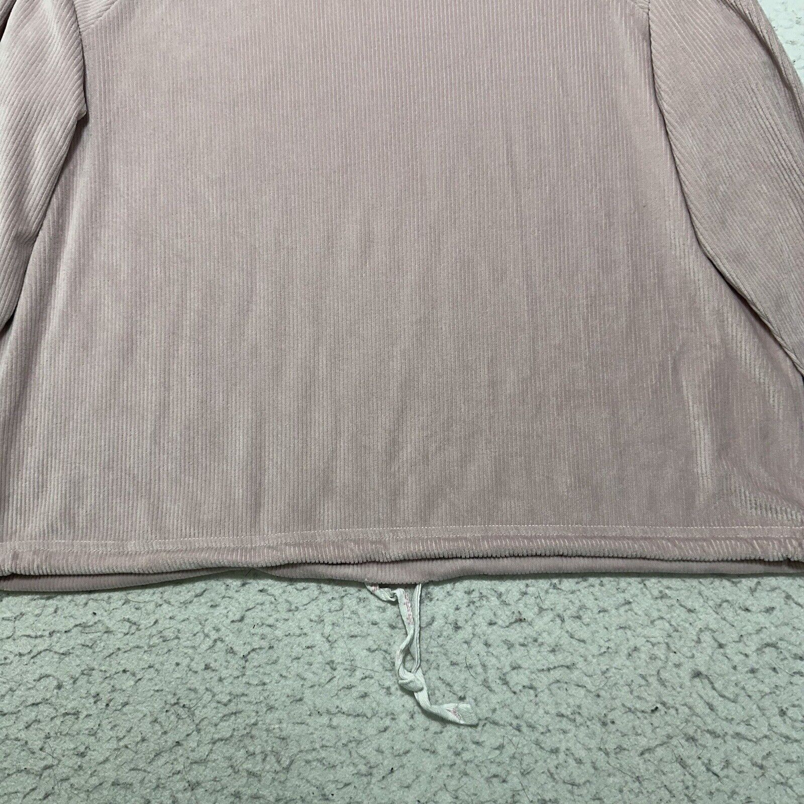 Hurley Hurley Small Velour Crewneck Sweatshirt Light Pink + White Size S / US 4 / IT 40 - 11 Thumbnail