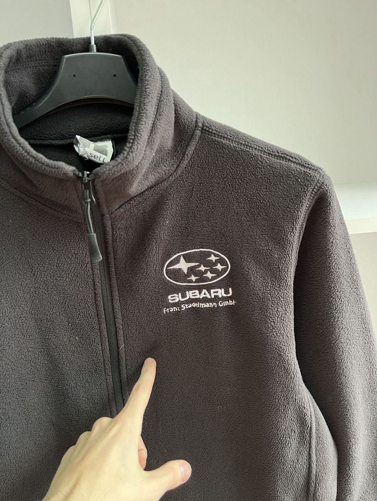 Russell Athletic Vintage Subaru Russell Black Racing Fleece Jacket Size US M / EU 48-50 / 2 - 4 Thumbnail