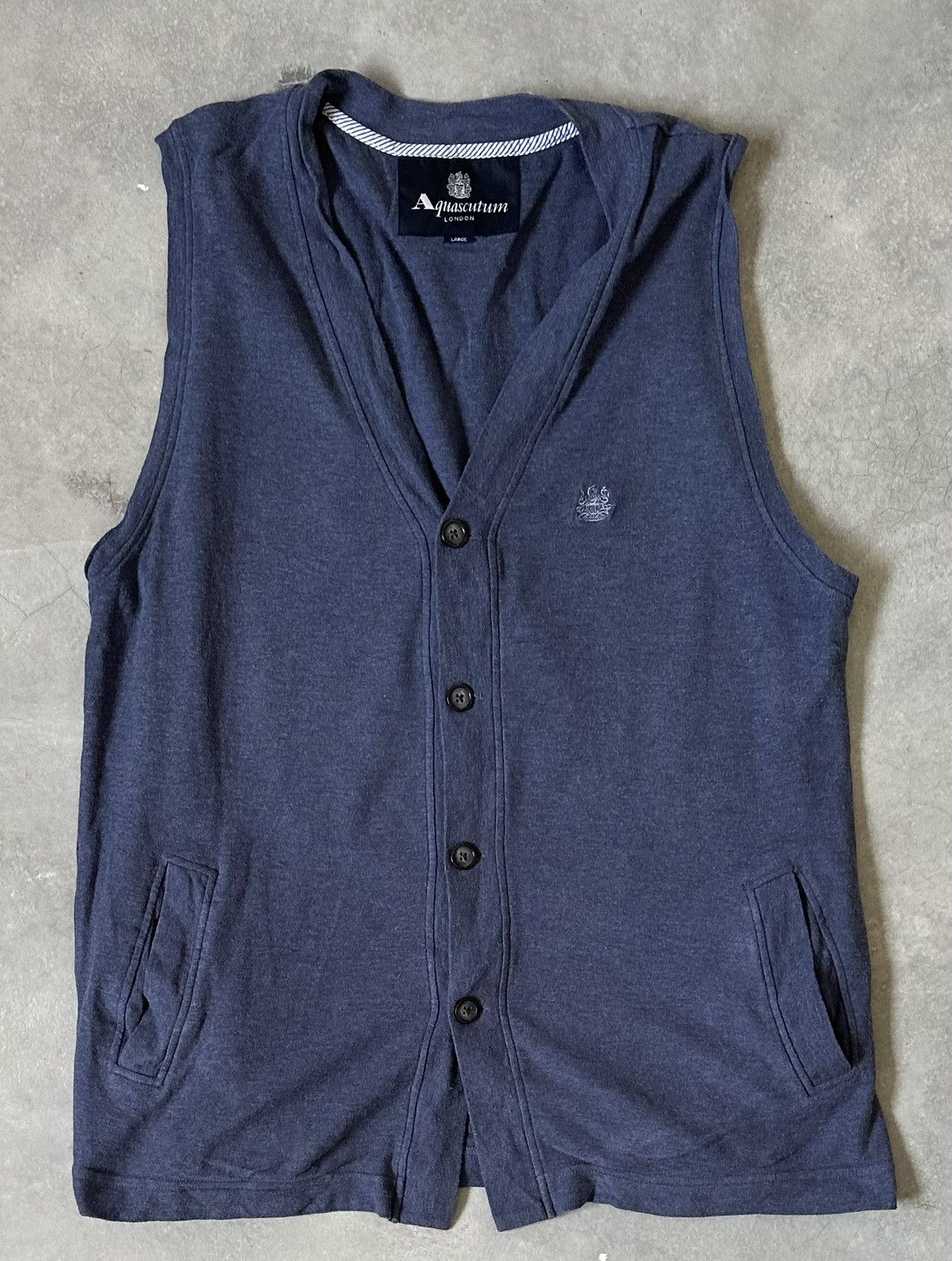 Aquascutum VINTAGE AQUASCUTUM COTTON VEST Size US L / EU 52-54 / 3 - 1 Thumbnail