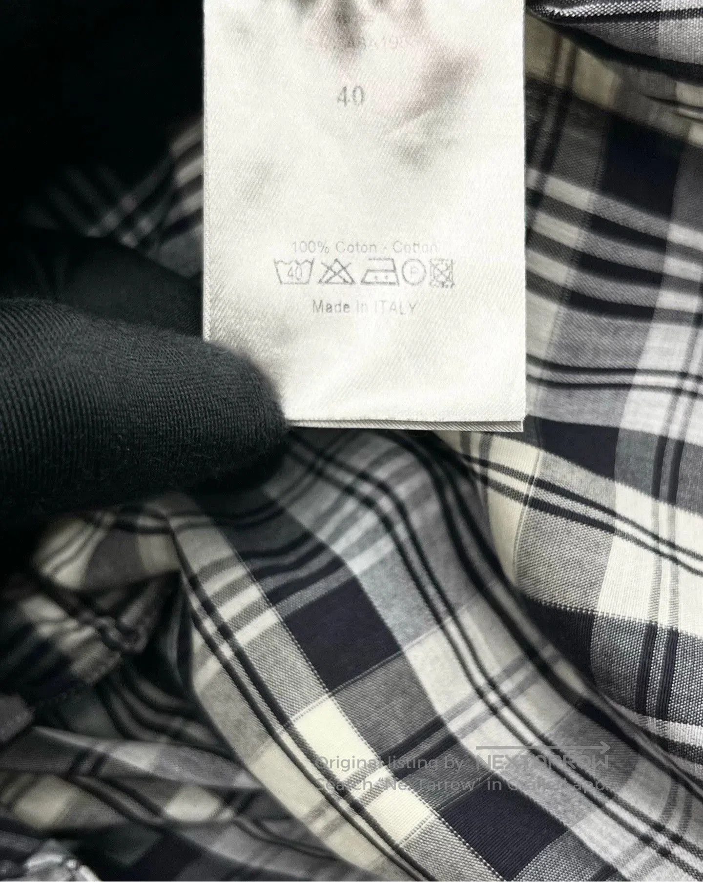 Dior dior gray white plaid short sleeve shirt. Size US L / EU 52-54 / 3 - 4 Thumbnail