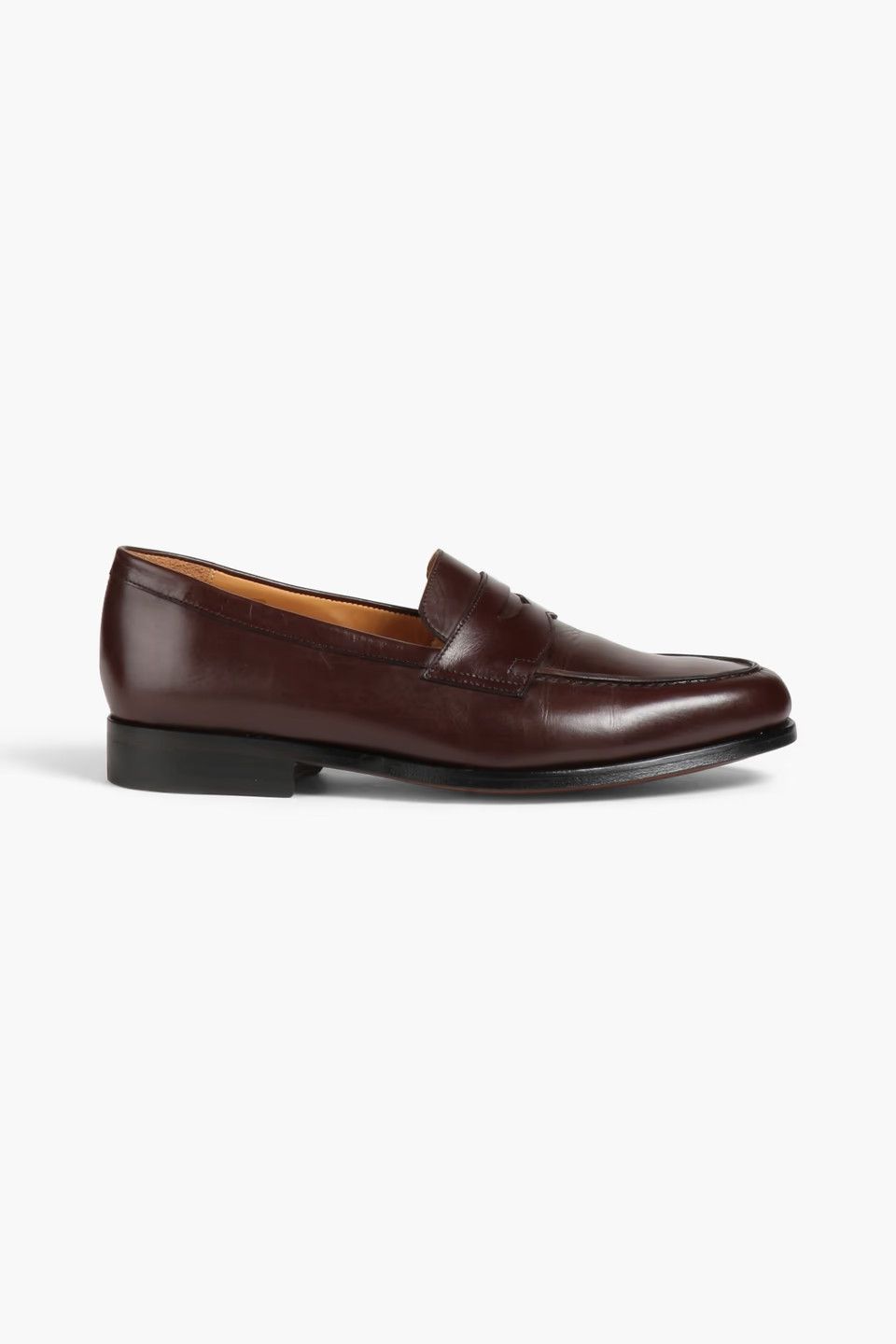 Officine Generale o1mle1025 Parker Smooth Leather Loafer in Brown Size US 8 / EU 41 - 1 Thumbnail