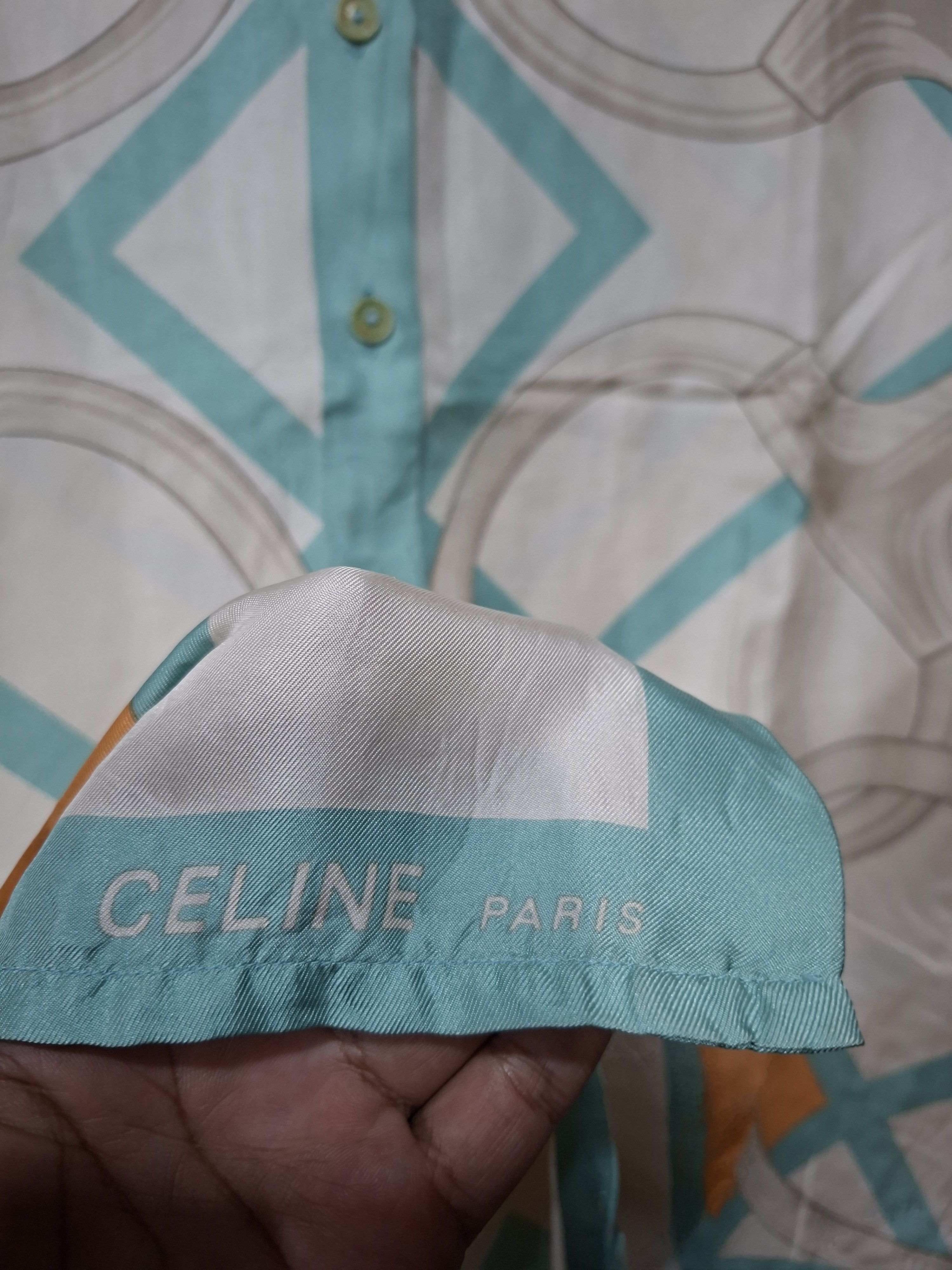 Celine 90'S CELINE PARIS BAROQUE SILK PRINTED SHIRT Size L / US 10 / IT 46 - 4 Thumbnail