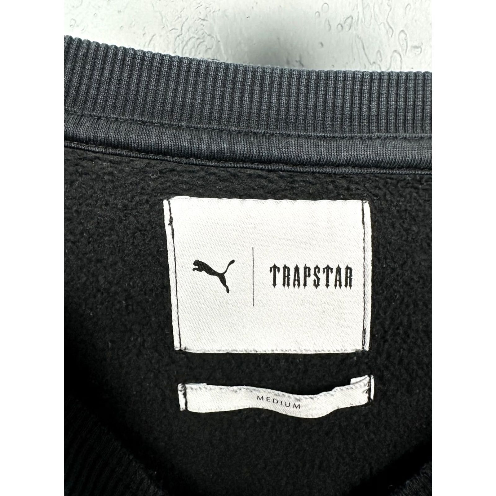 Puma Puma x Trapstar London Techwear Mens Sweatshirt M Black Logo Graphic Print Crew Neck Pullover Shirt Men Size US M / EU 48-50 / 2 - 7 Thumbnail