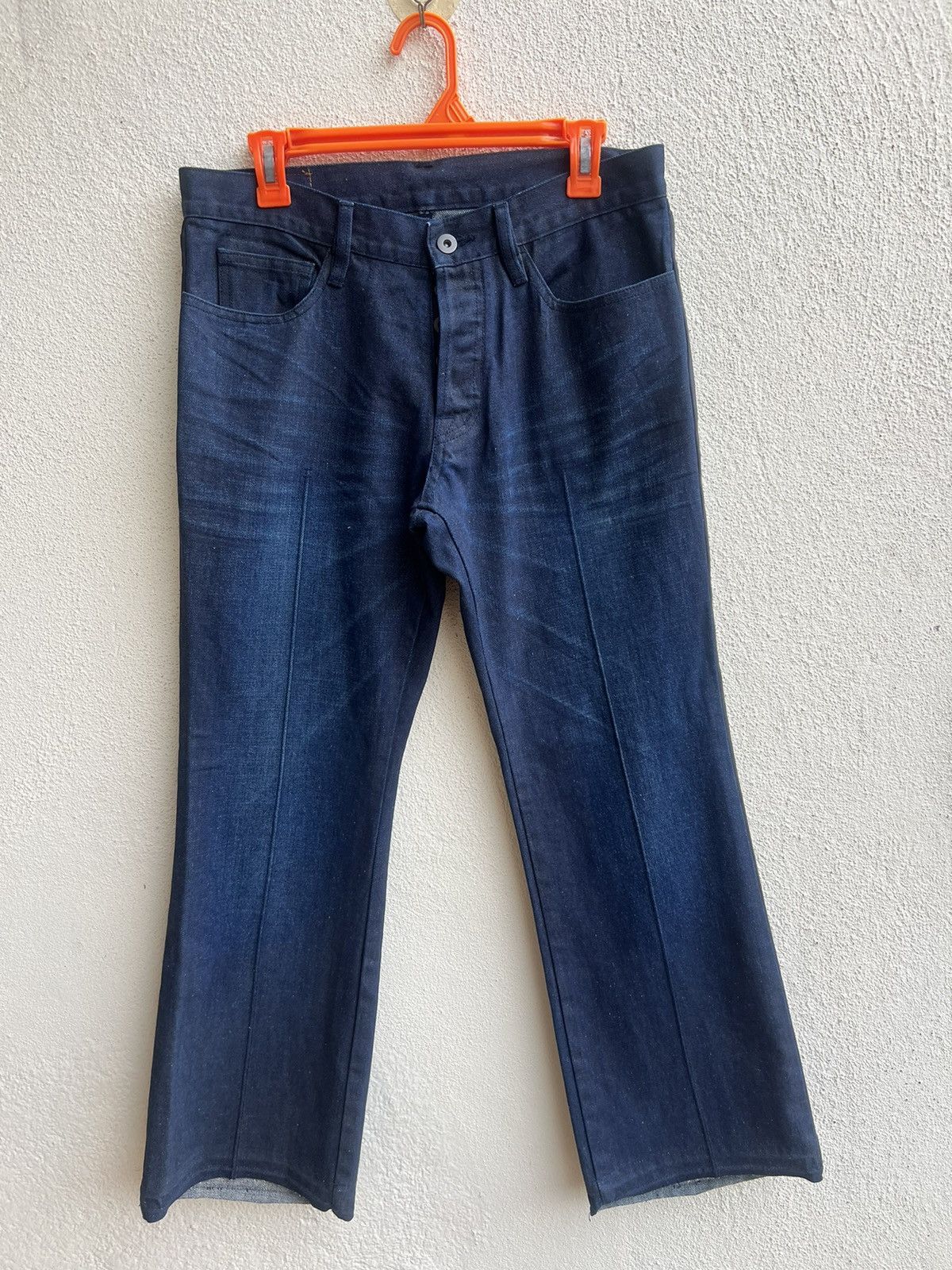 Boycott × Japanese Brand Vintage Boycott Japan Side Strap Waxed Denim Bootcut Jeans Size US 30 / EU 46 - 19 Thumbnail