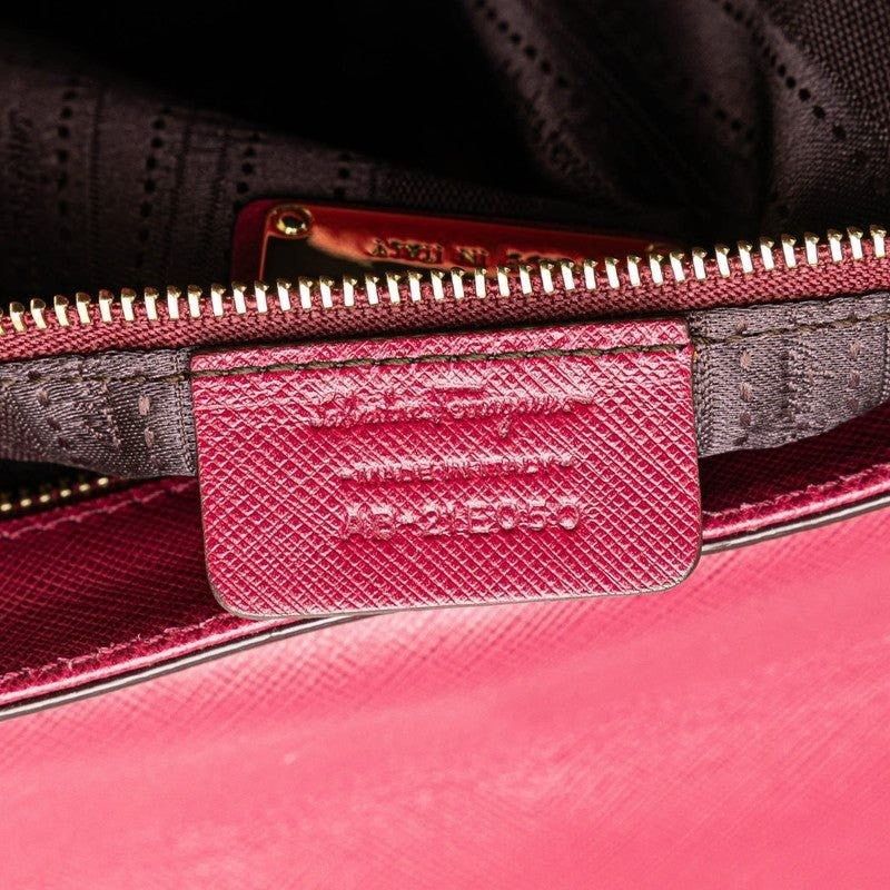 Salvatore Ferragamo Salvatore Ferragamo Leather Gancini Chain Shoulder Bag Pink Size ONE SIZE - 8 Thumbnail