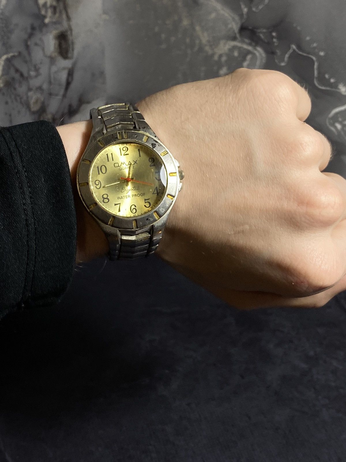 Vintage OMAX Gold Dial Quartz Watch - Vintage Style Size ONE SIZE - 1 Thumbnail