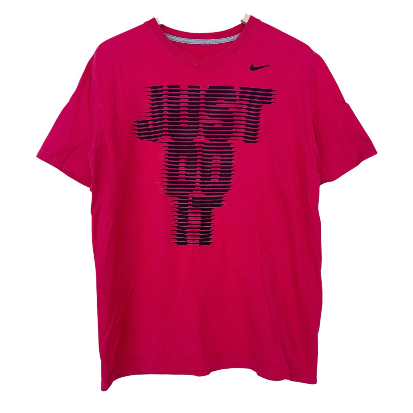 Nike Nike Red Just Do It Spell Out Short Sleeve T Shirt Sz L Size US L / EU 52-54 / 3 - 1 Thumbnail