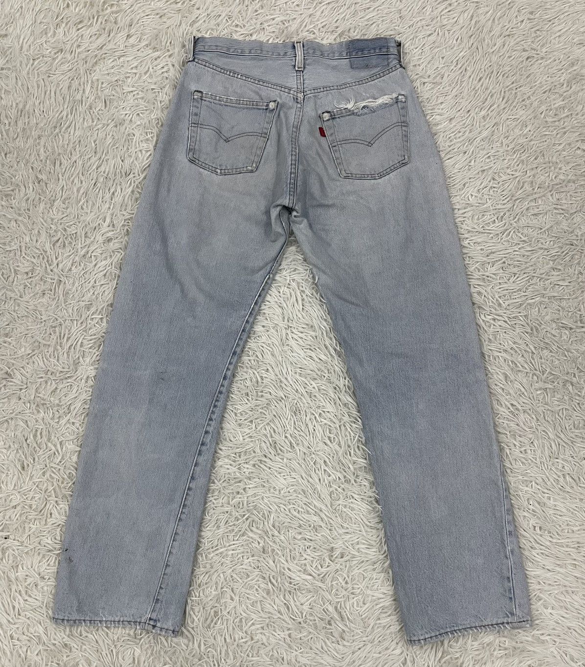 Levi's Vintage Levis 501 Denim Selfedge Pants Button No 524 Size US 28 / EU 44 - 2 Thumbnail