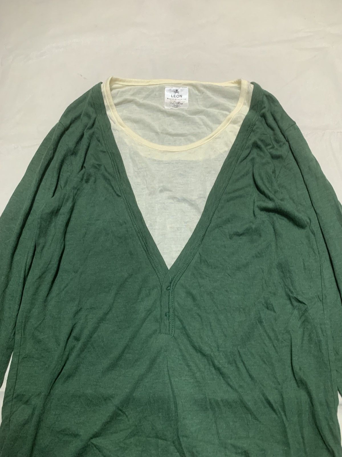 Japanese Brand Japanese Leon Double Layer Raglan Tee Shirt Size US M / EU 48-50 / 2 - 4 Thumbnail
