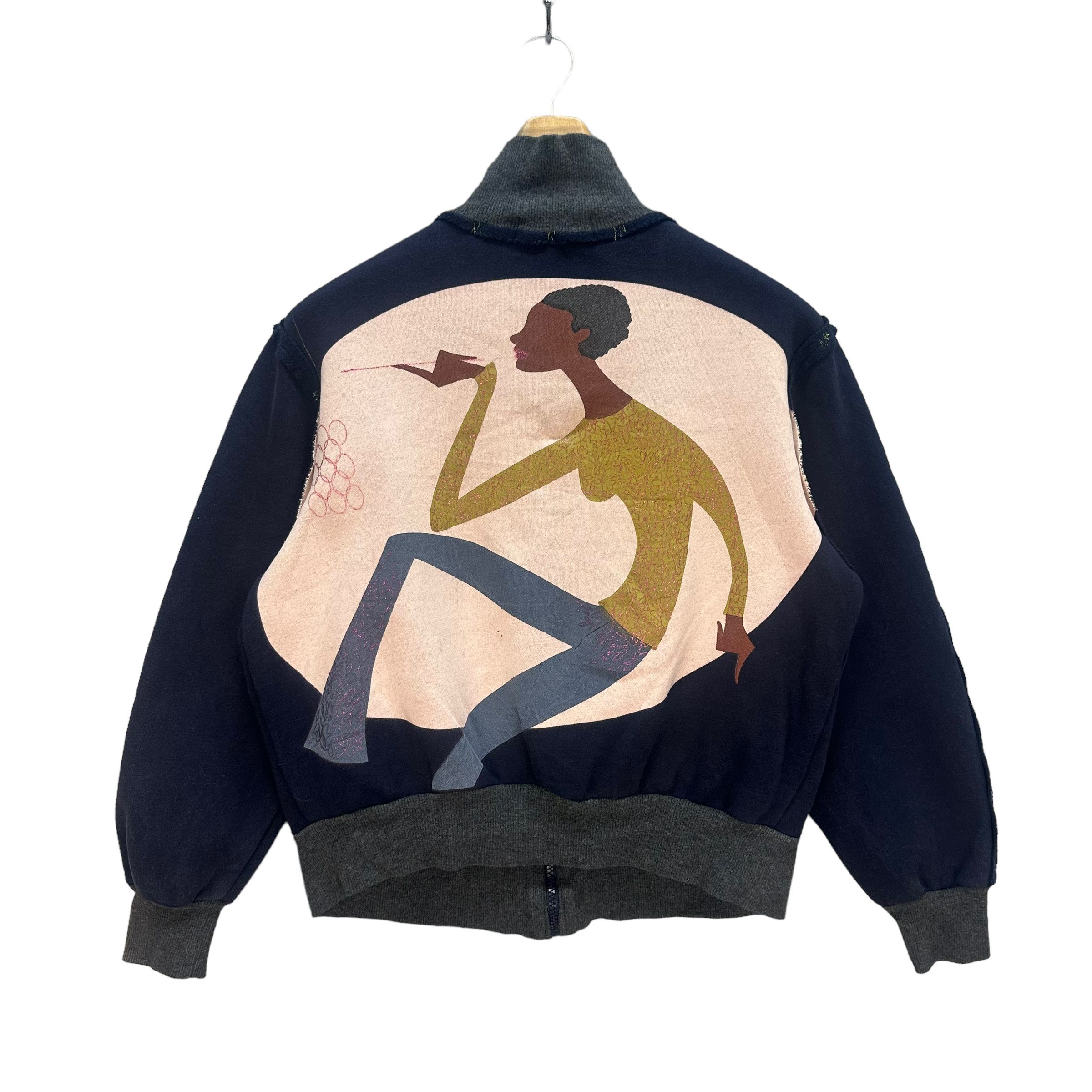 Japanese Brand SING SING RETRO GRAPHIC SWEATER #7952-192 Size S / US 4 / IT 40 - 8 Thumbnail