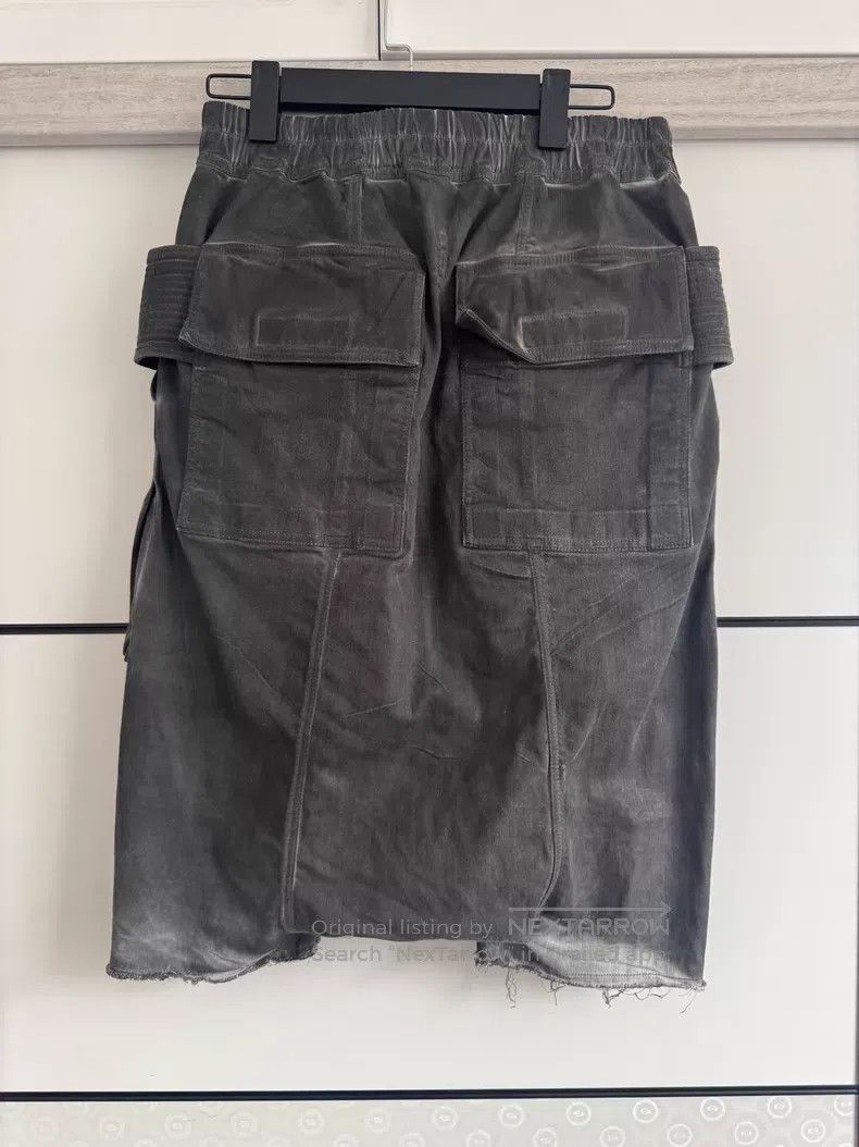 Rick Owens RICK OWENS size S Denim Wax-Face Double-Ring Short Pants Size US 27 - 3 Thumbnail
