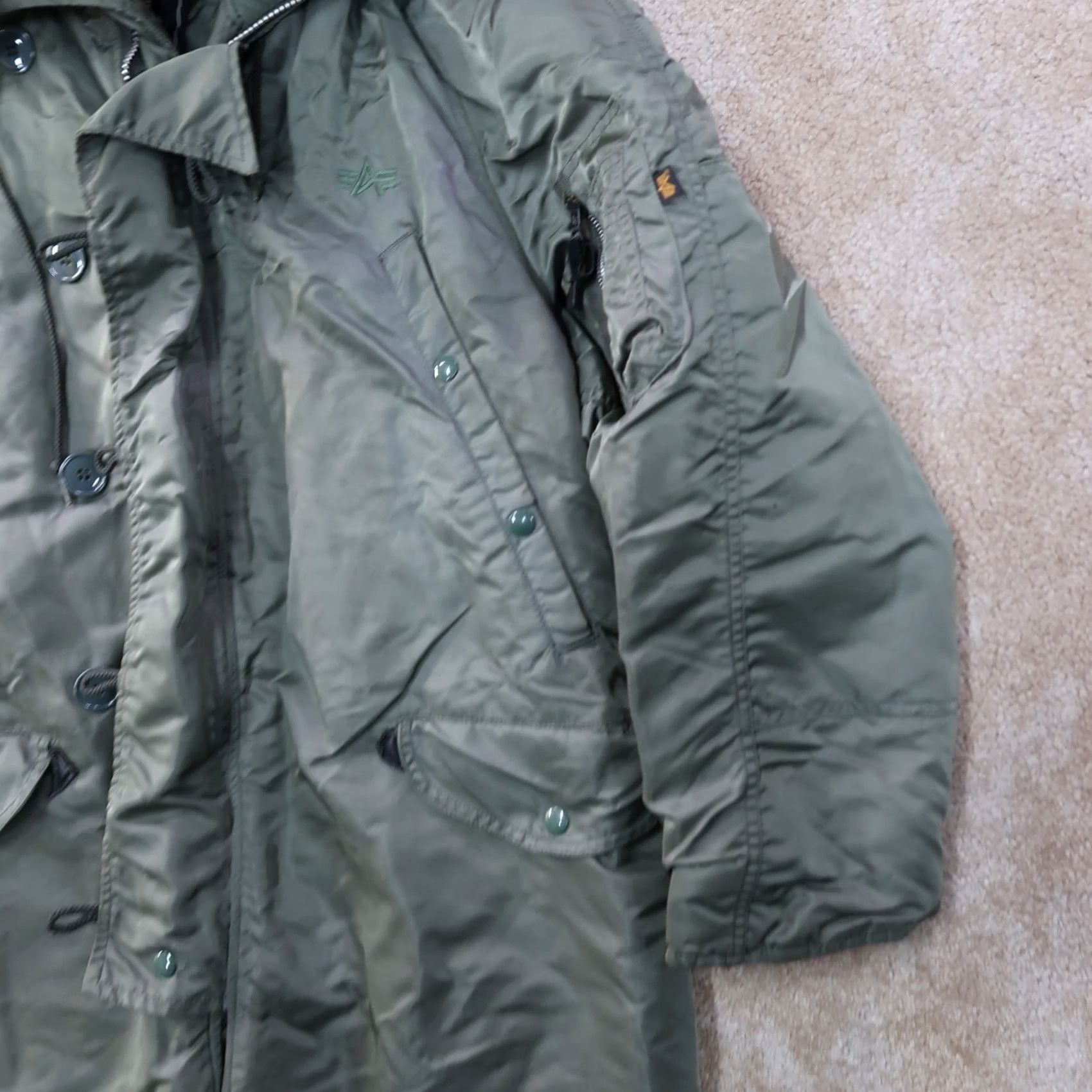 Alpha Industries VINTAGE Alpha Industries Jacket Men M N-3B Parka Extreme Cold Weather Fur Hood Size US M / EU 48-50 / 2 - 3 Thumbnail