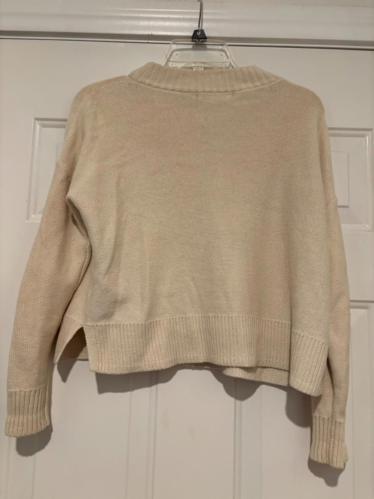 Madewell Womens Madewell beige sweater sz XXsSruns really large #165 Size XS / US 0-2 / IT 36-38 - 2 Thumbnail