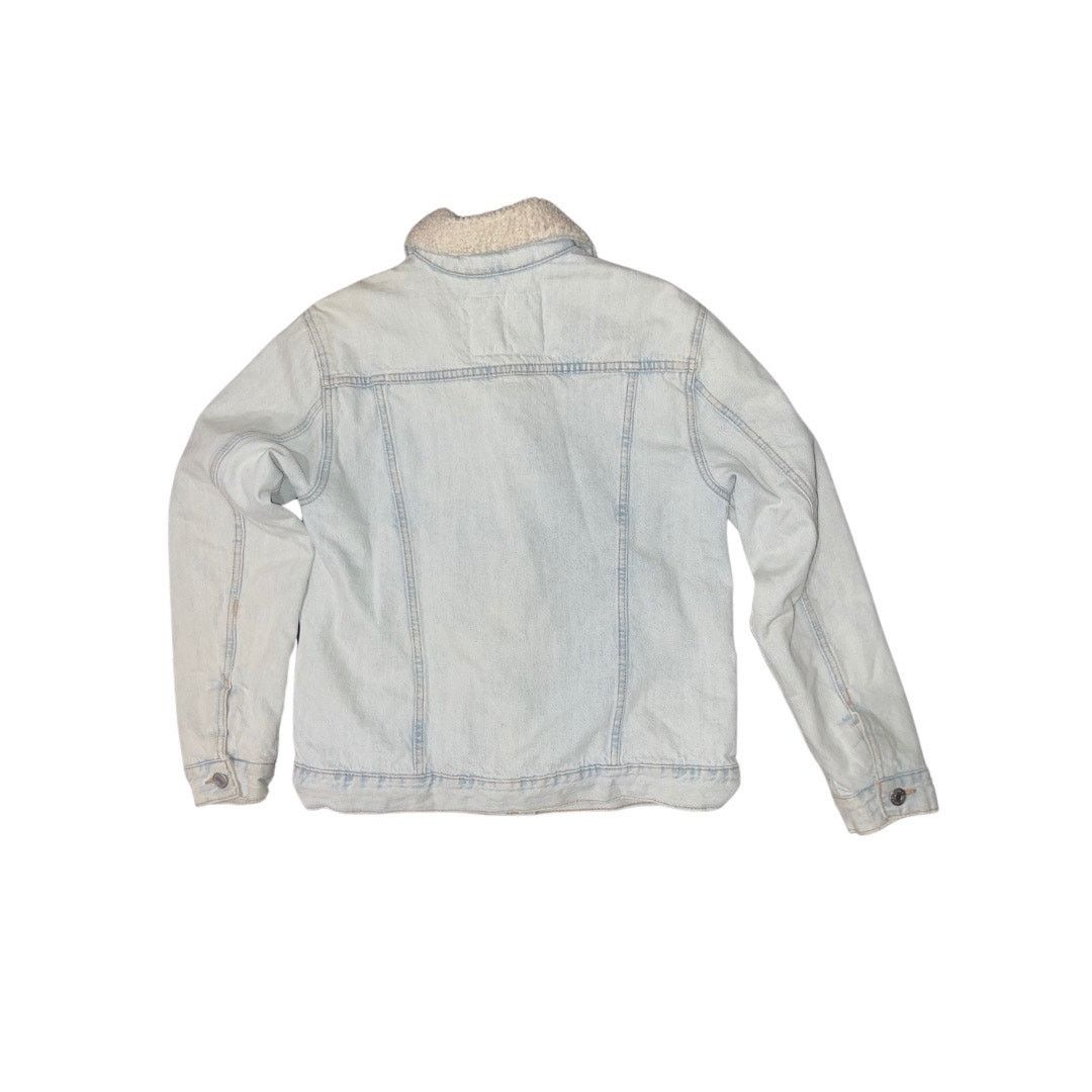 Garage Coupe Girlfriend Denim Sherpa Lined Jean Jacket Streetwear Size S / US 4 / IT 40 - 2 Thumbnail