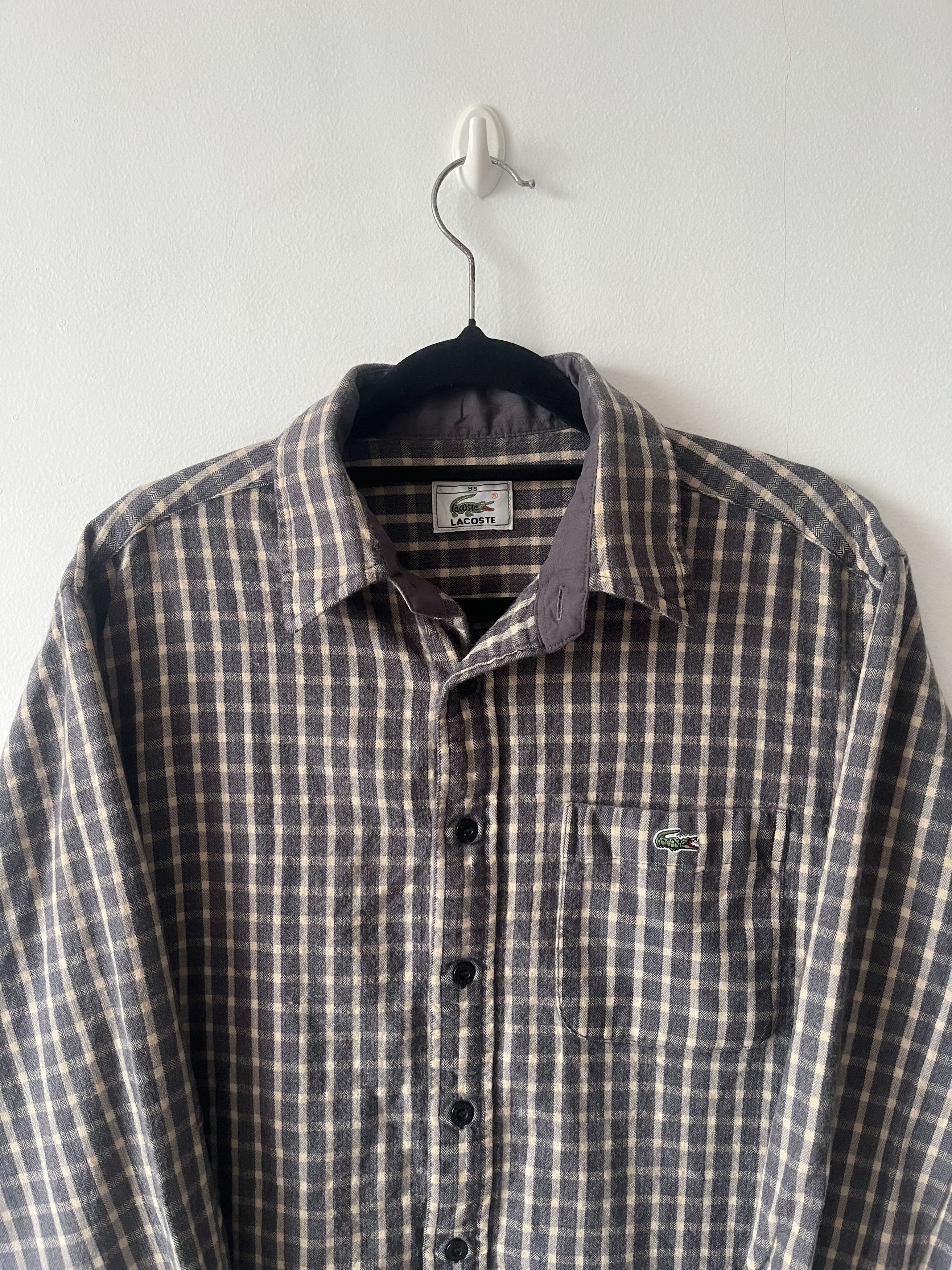 Lacoste 90s Lacoste Flannel Shirt Size US S / EU 44-46 / 1 - 5 Thumbnail