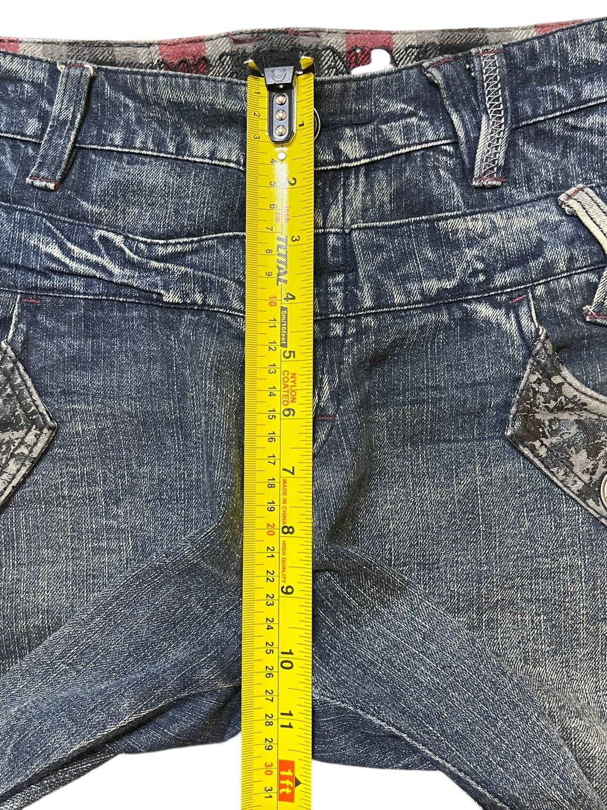 If Six Was Nine Vintage Japanese Brand Double Waist Thunder Wash Distressed Size US 32 / EU 48 - 16 Thumbnail