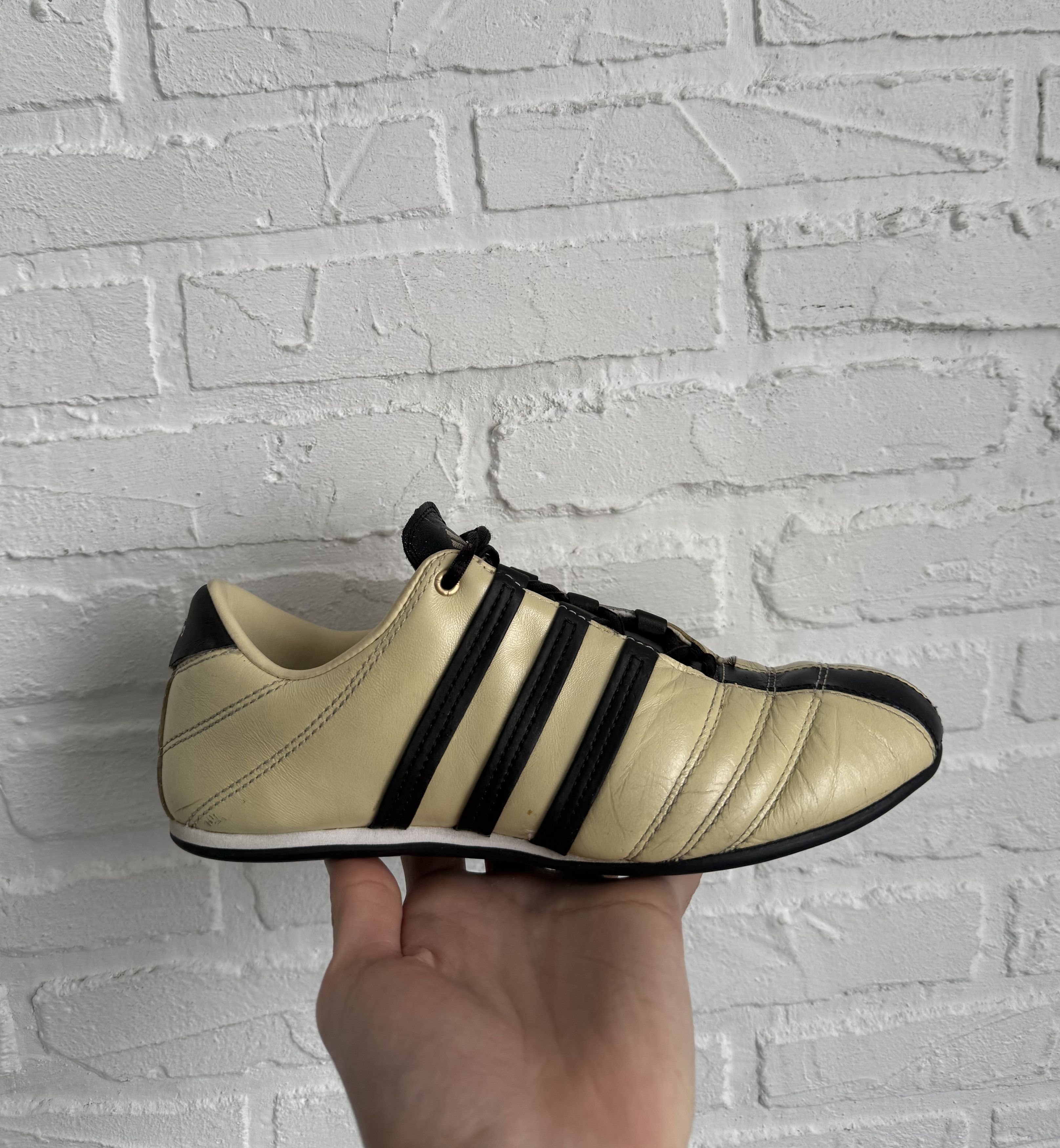 Adidas Vintage 2000s Adidas Taekwondo beige leather low sneakers Size US 7 / IT 37 - 1 Thumbnail