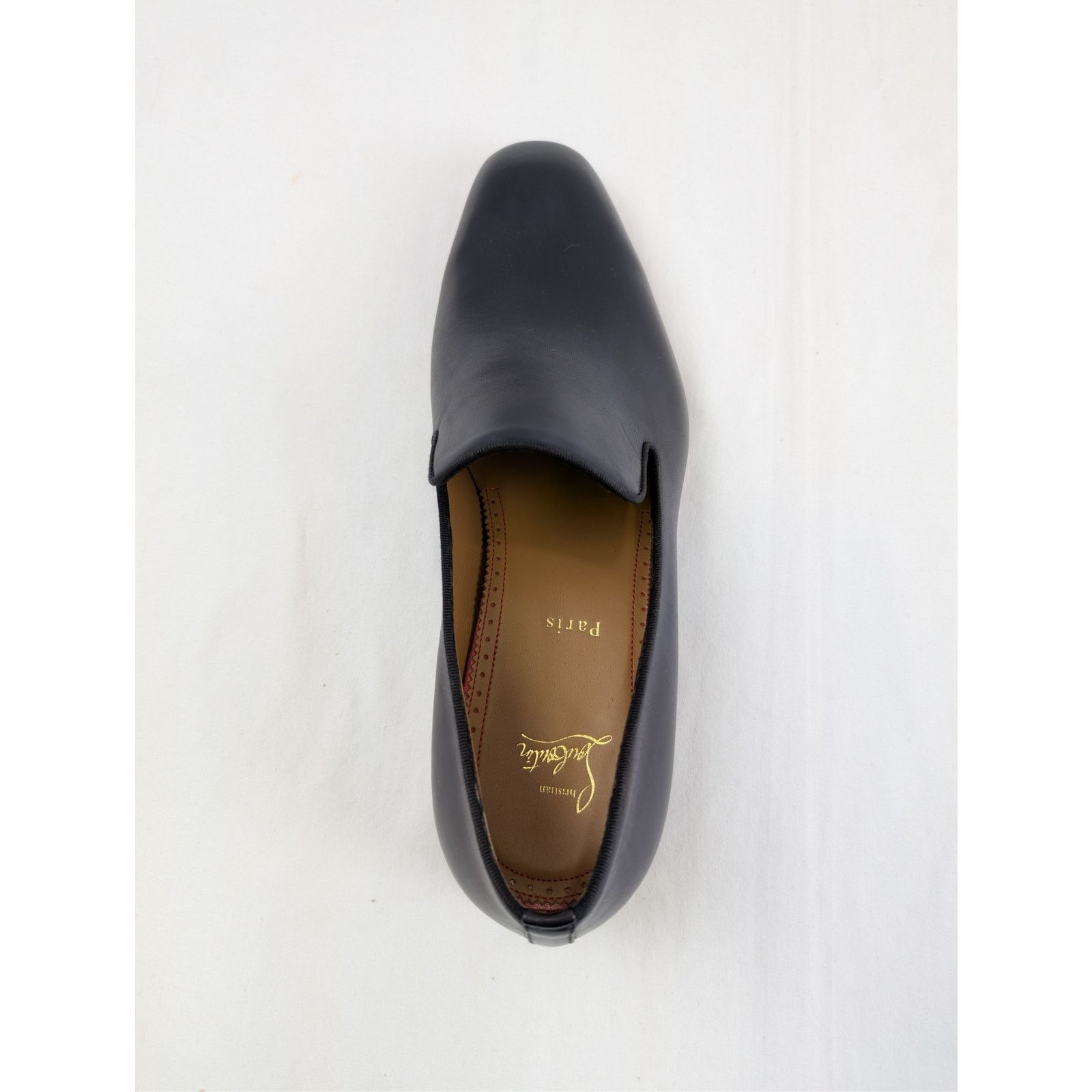 Christian Louboutin o1rshd1 smooth calf leather Dandelion loafer Shoe Boots Navy Size US 10.5 / EU 43-44 - 16 Thumbnail