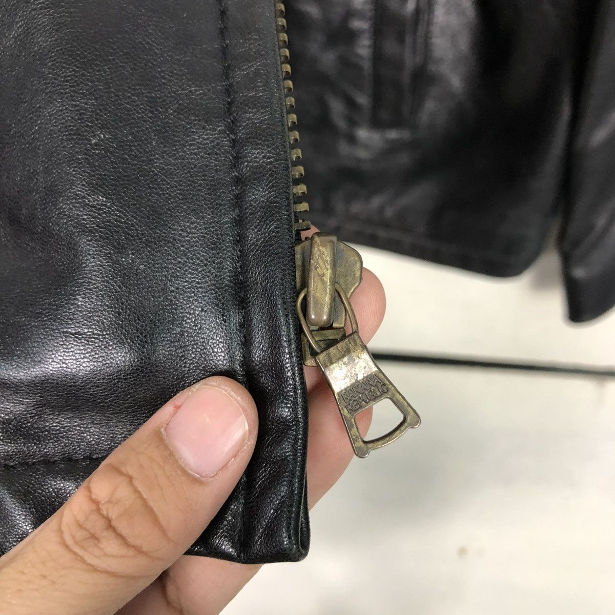 🔥VINTAGE SOFT LEATHER JACKET BANANA REPUBLIC ISSEY MIYAKE