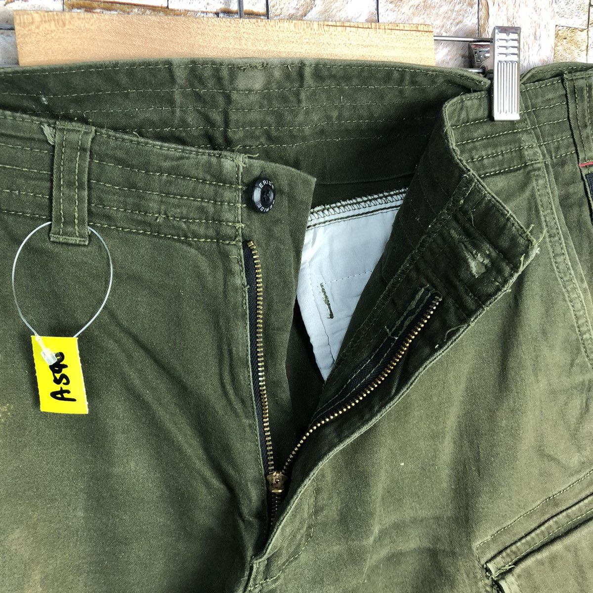 Japanese Brand Genide japan Green utility tactical Cargo Pants #A590 Size US 35 - 14 Thumbnail