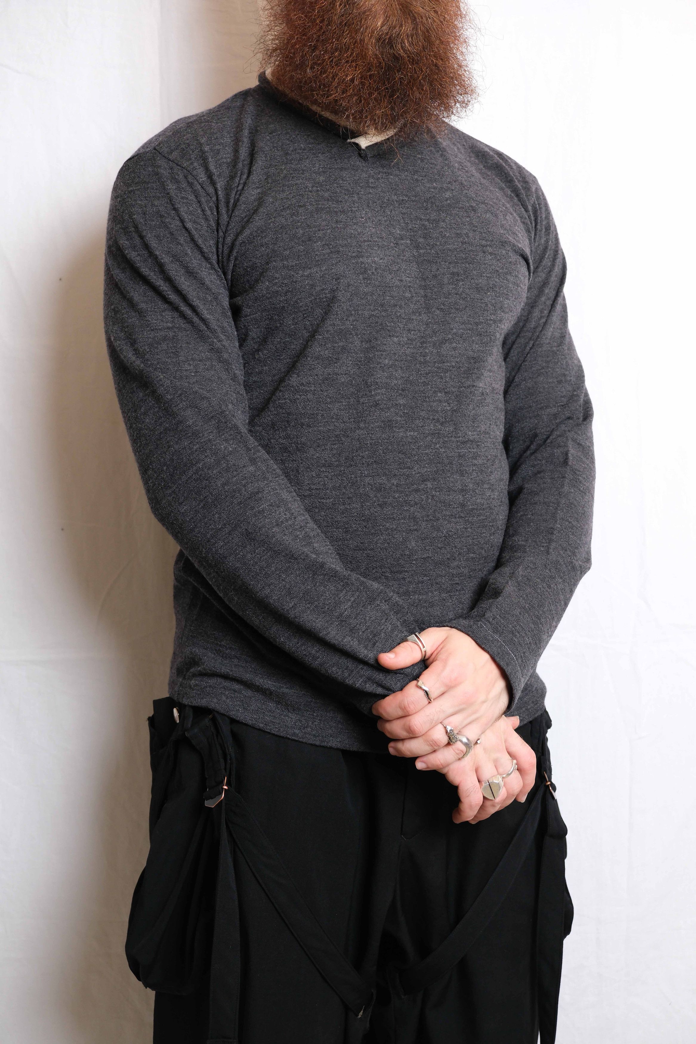 Yohji Yamamoto Y's For Men 90s Black Godzilla Knit Sweater | Grailed