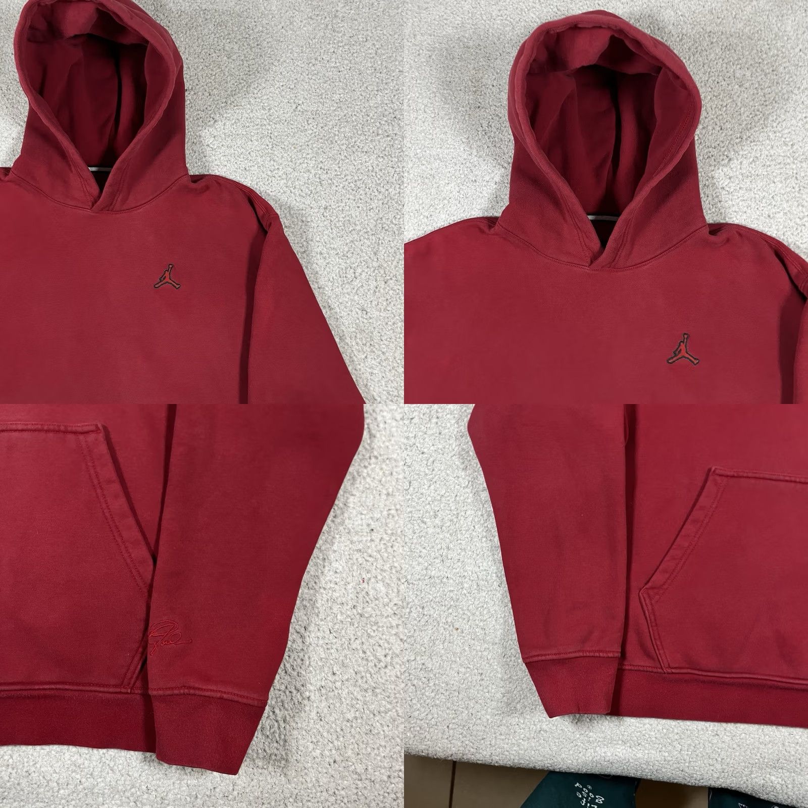 Jordan Brand Air Jordan Hoodie Men M Red Pullover Jumpman Basketball Classic Sweatshirt Size US M / EU 48-50 / 2 - 8 Thumbnail