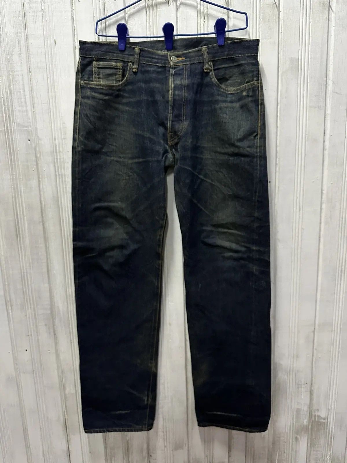Kamikaze Attack SICKSS! Redline KAMIKAZE ATTACK Selvedge Mudwash Denim Pants Size US 35 - 1 Thumbnail