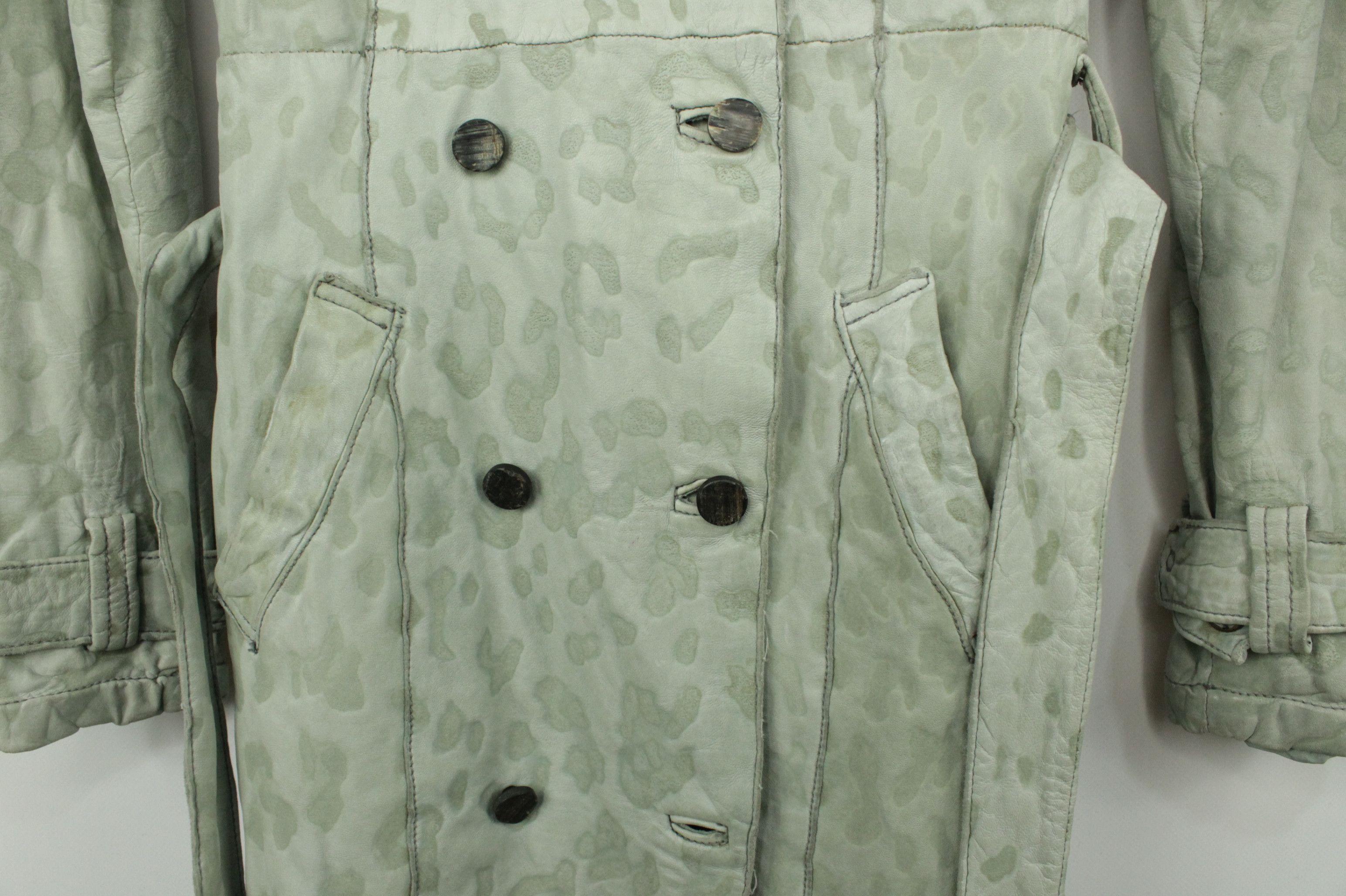Giorgio Brato Giorgio Brato Leopard Print Leather Belted Trench Coat Size M / US 6-8 / IT 42-44 - 5 Thumbnail