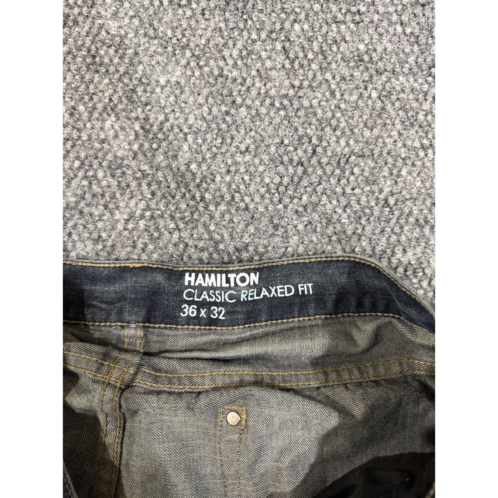 Sean John Sean John Jeans Mens 36x32 Hamilton Relaxed Fit Blue Denim Distressed Pockets Straight Cross-Brand Wrangler Size US 36 / EU 52 - 5 Thumbnail